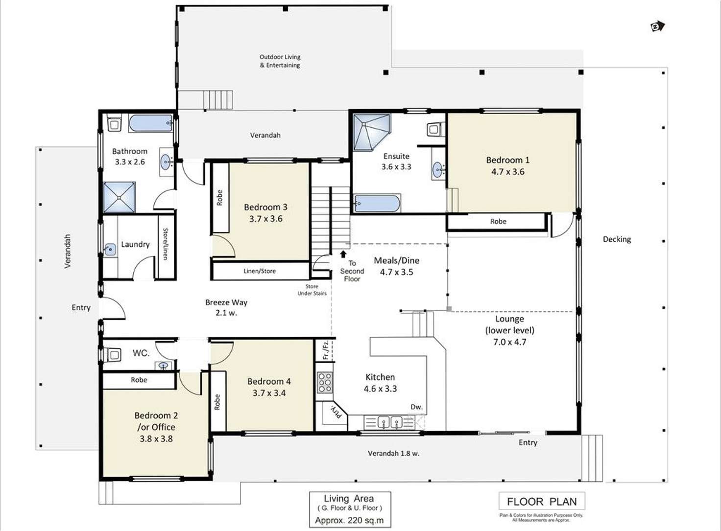 Floorplan of Homely house listing, 253 Farley Road, Kingston On Murray SA 5331