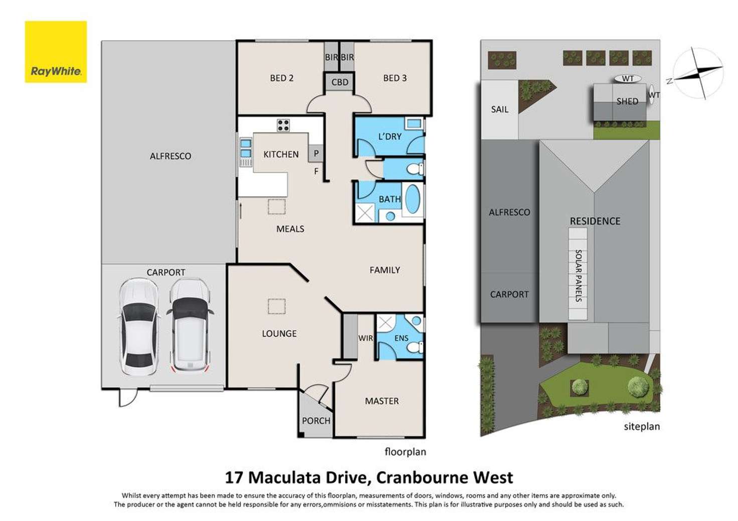 Floorplan of Homely house listing, 17 Maculata Drive, Cranbourne West VIC 3977