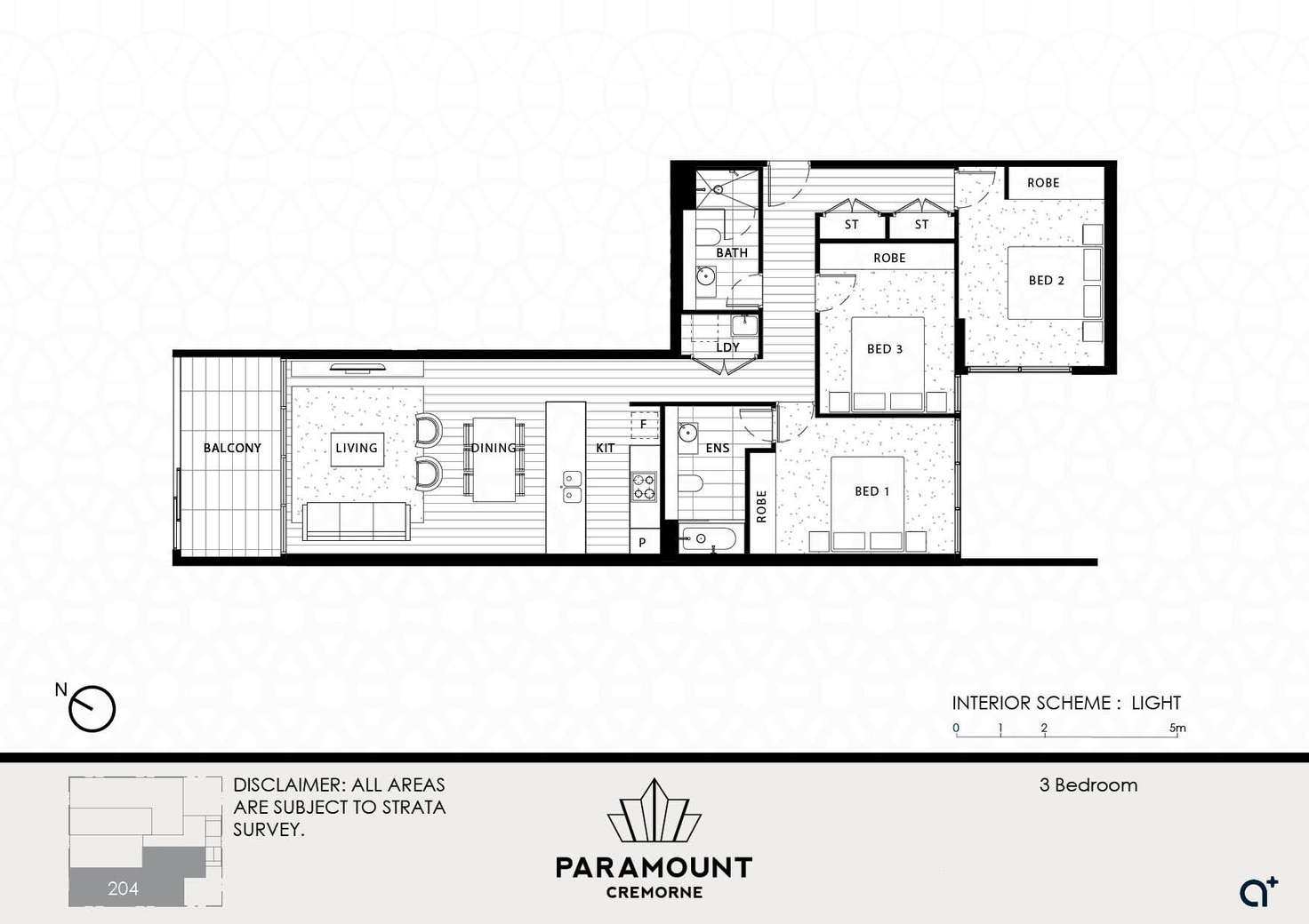 Floorplan of Homely apartment listing, 204/21 Parraween Street, Cremorne NSW 2090