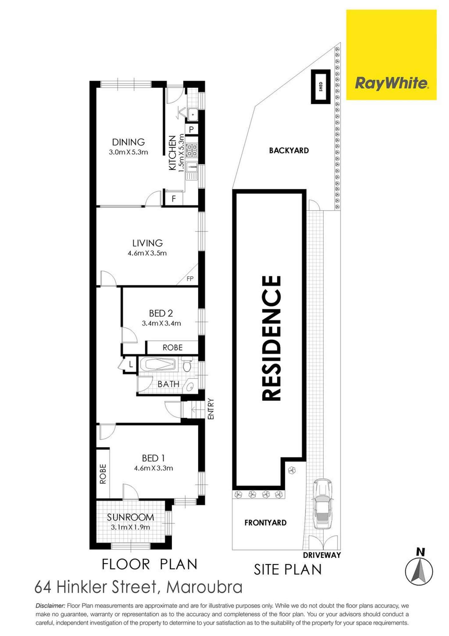 Floorplan of Homely house listing, 64 Hinkler Street, Maroubra NSW 2035