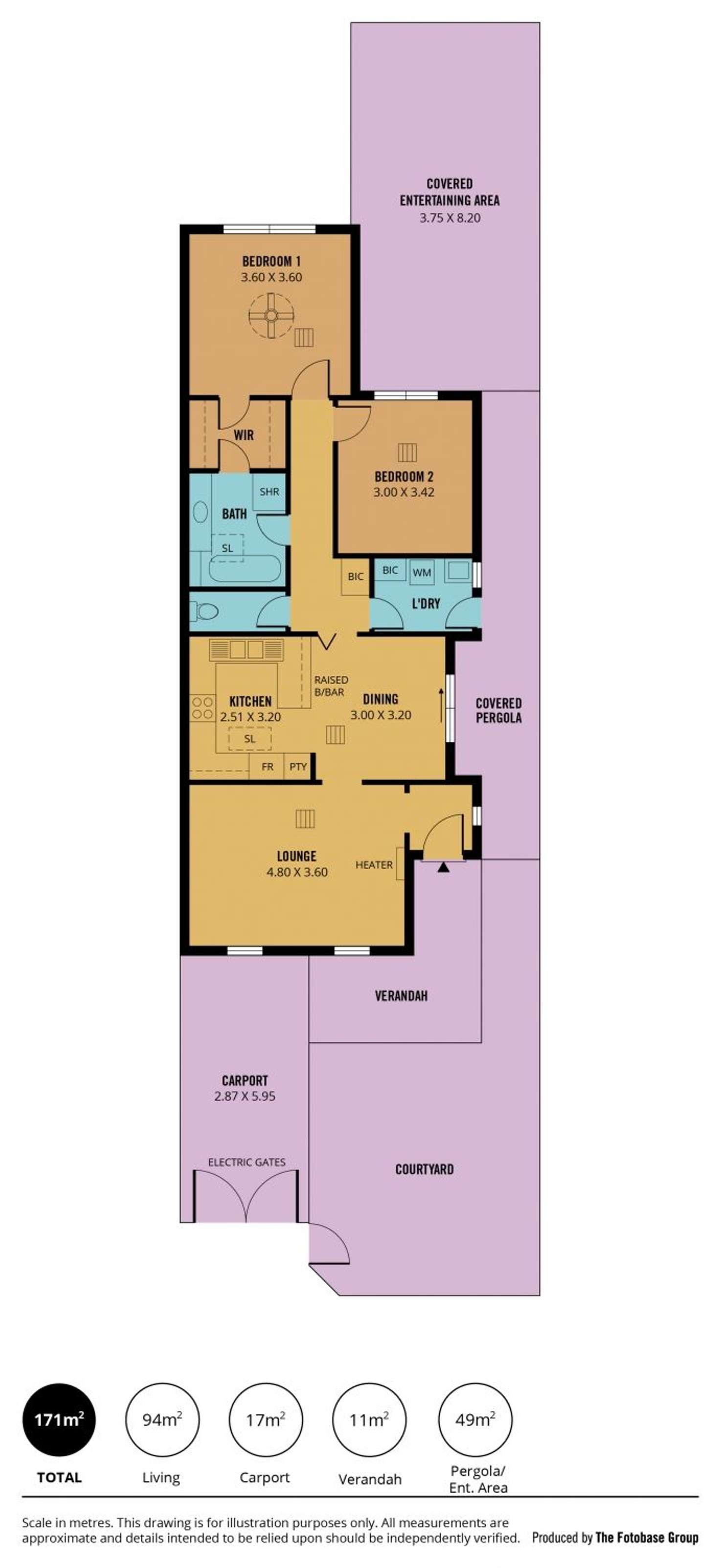Floorplan of Homely unit listing, 3/4 Russell Terrace, Woodville SA 5011