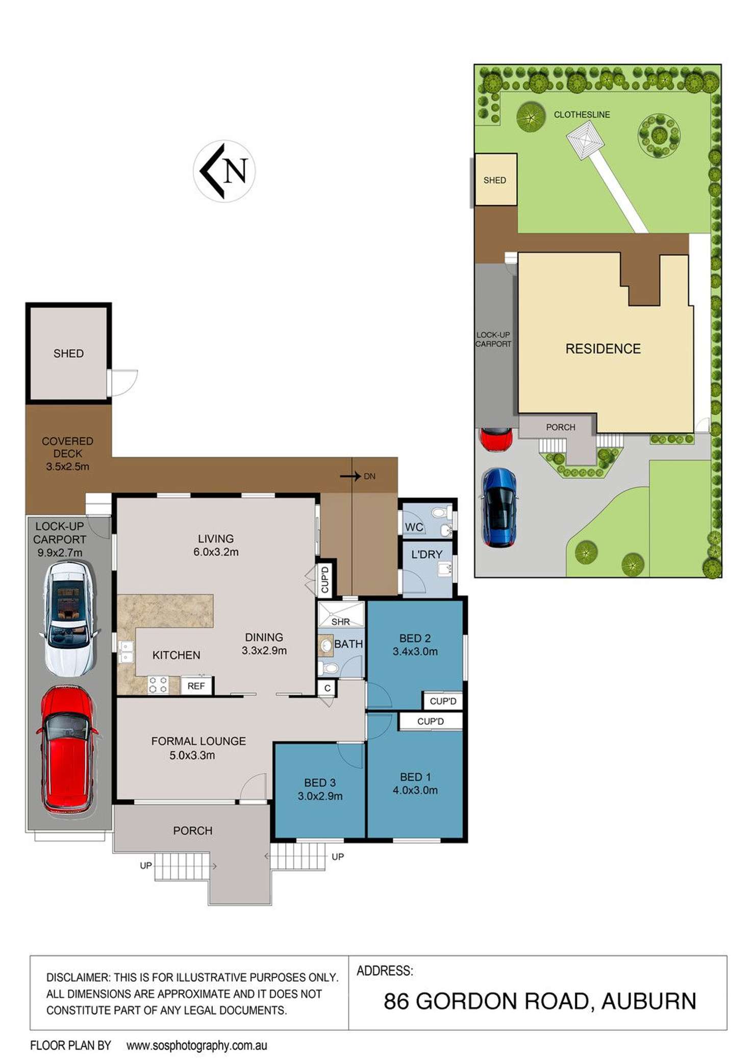 Floorplan of Homely house listing, 86 Gordon Road, Auburn NSW 2144