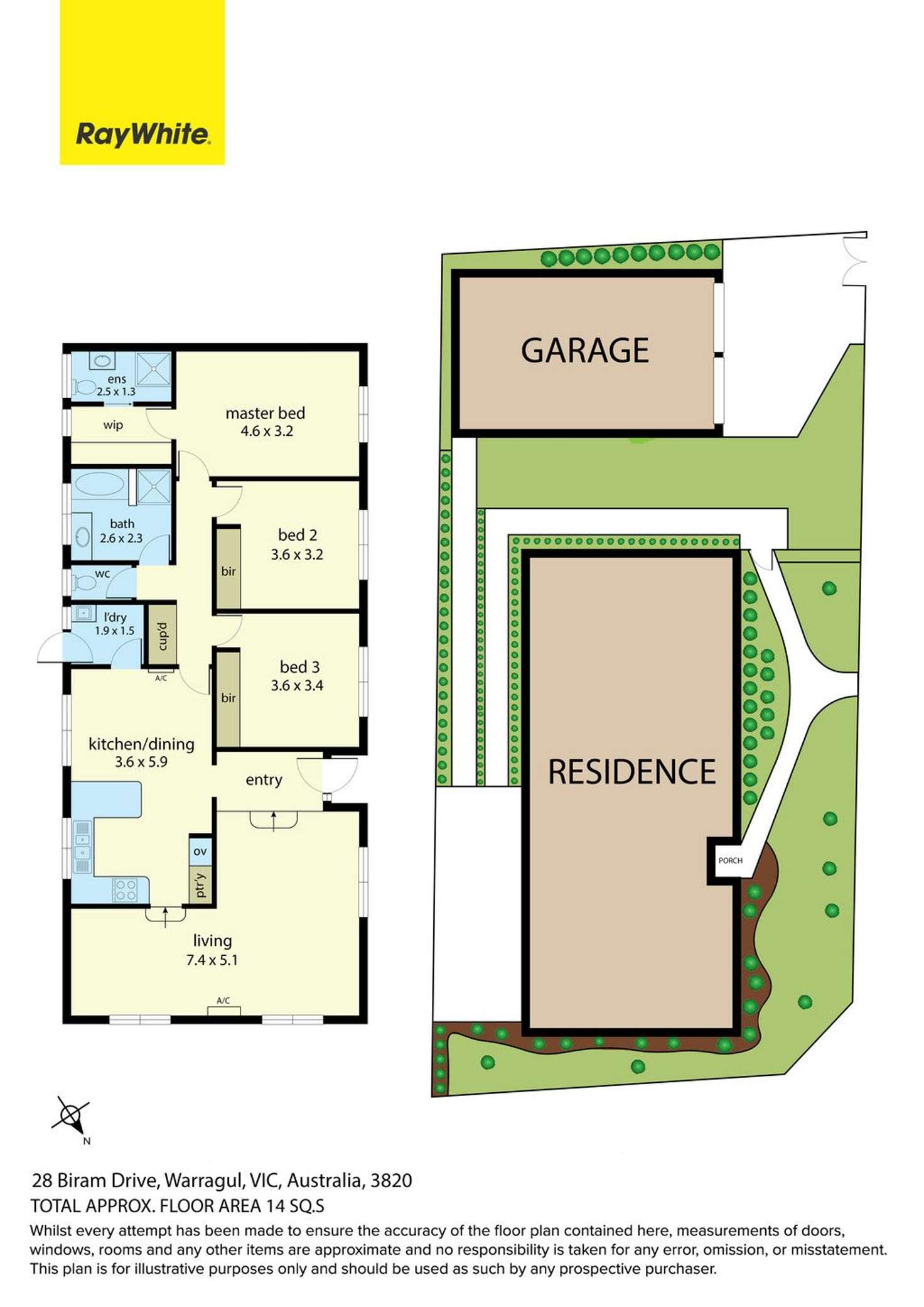 Floorplan of Homely house listing, 28 Biram Drive, Warragul VIC 3820