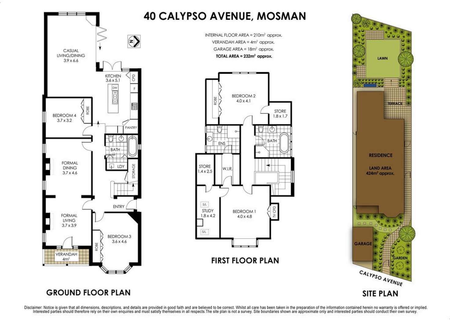 Floorplan of Homely house listing, 40 Calypso Avenue, Mosman NSW 2088