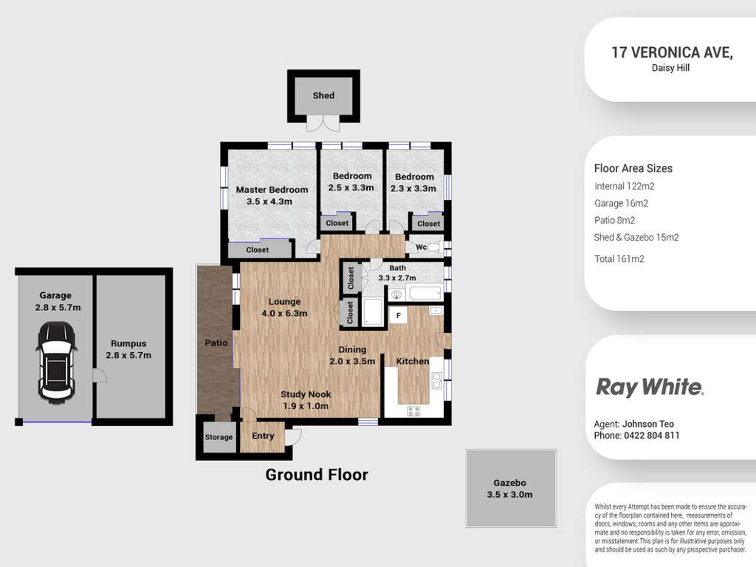 Floorplan of Homely house listing, 17 Veronica Avenue, Daisy Hill QLD 4127