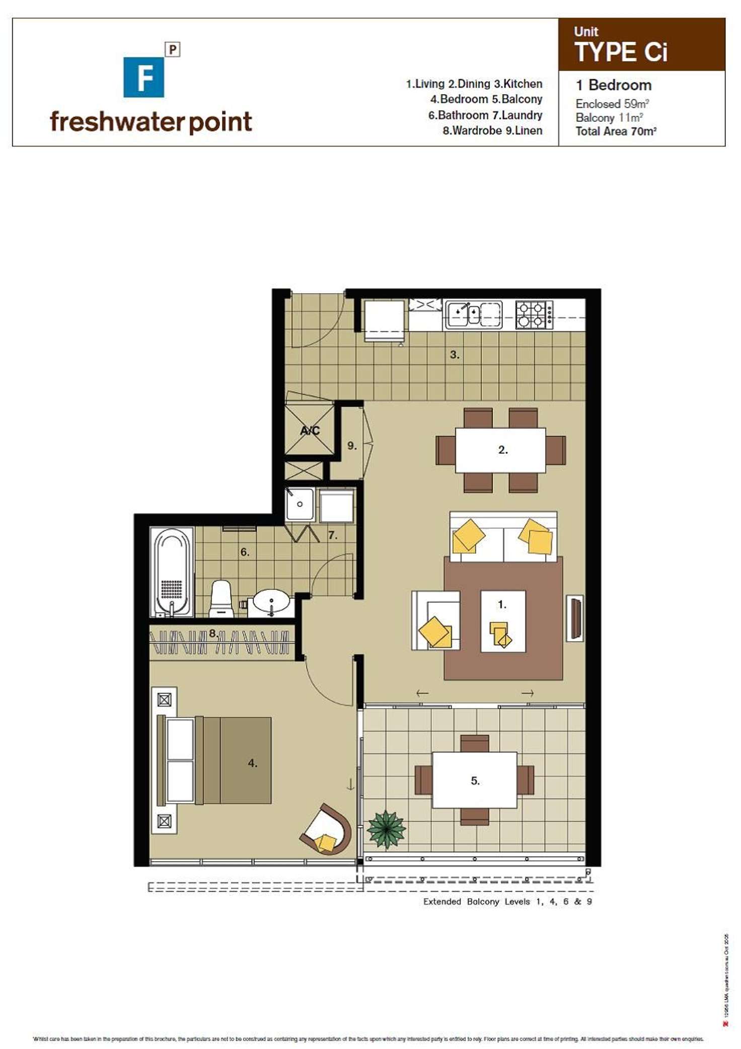 Floorplan of Homely apartment listing, 2203/33 T E Peters Drive, Broadbeach Waters QLD 4218