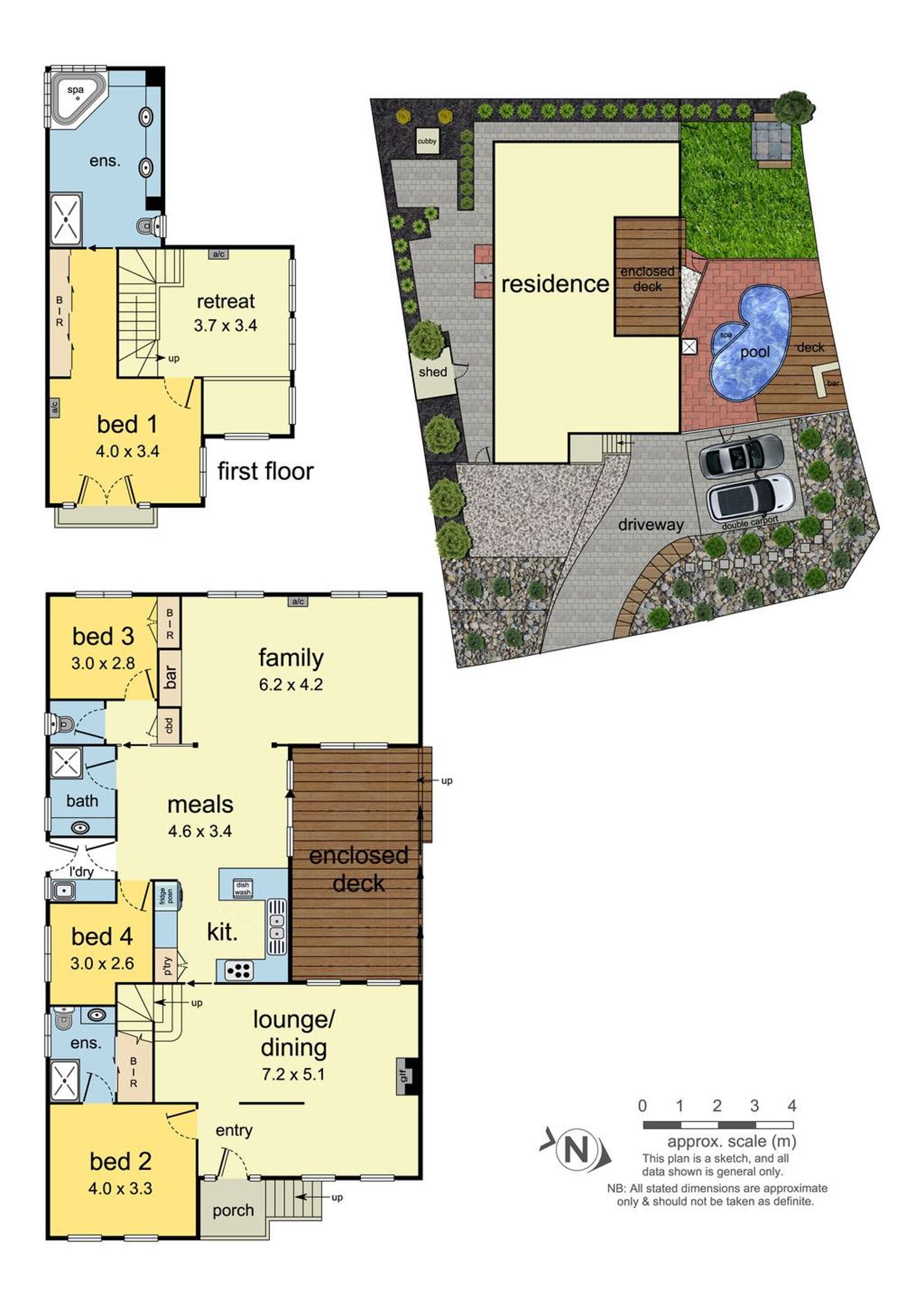 Floorplan of Homely house listing, 63 Haverbrack Drive, Mulgrave VIC 3170