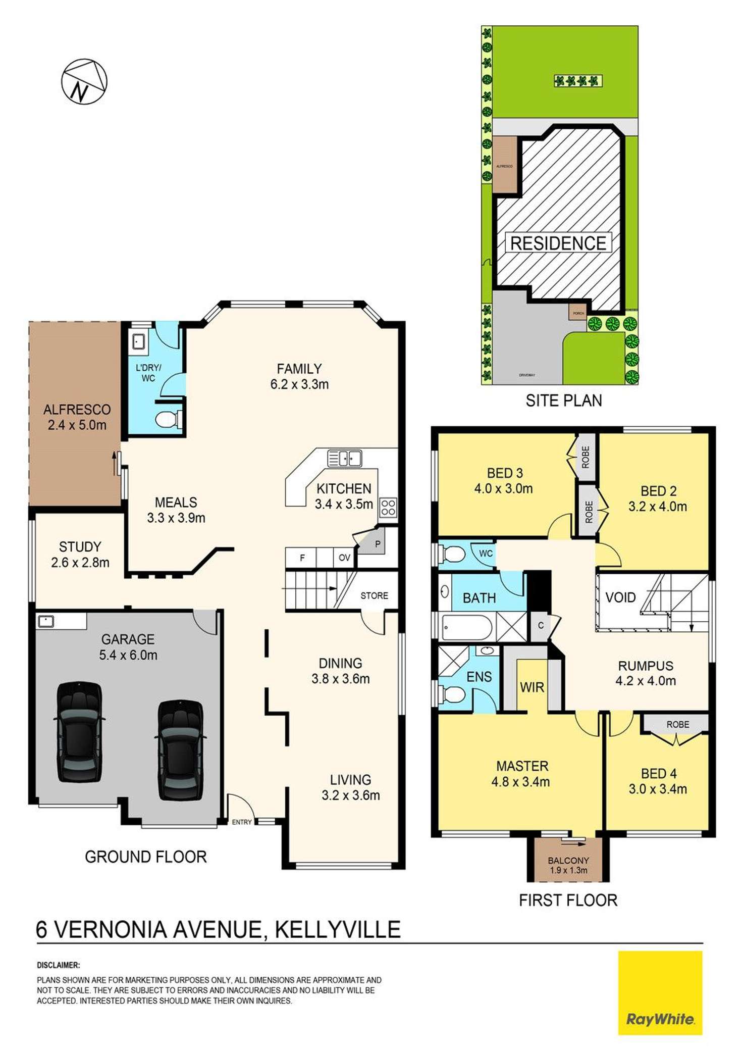 Floorplan of Homely house listing, 6 Vernonia Avenue, Kellyville NSW 2155