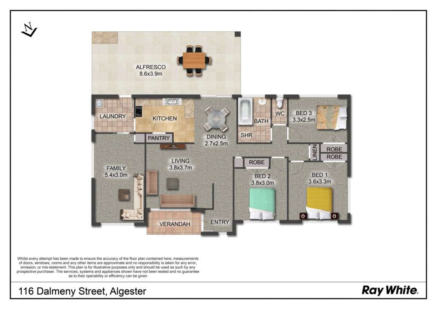 Floorplan of Homely house listing, 116 Dalmeny Street, Algester QLD 4115