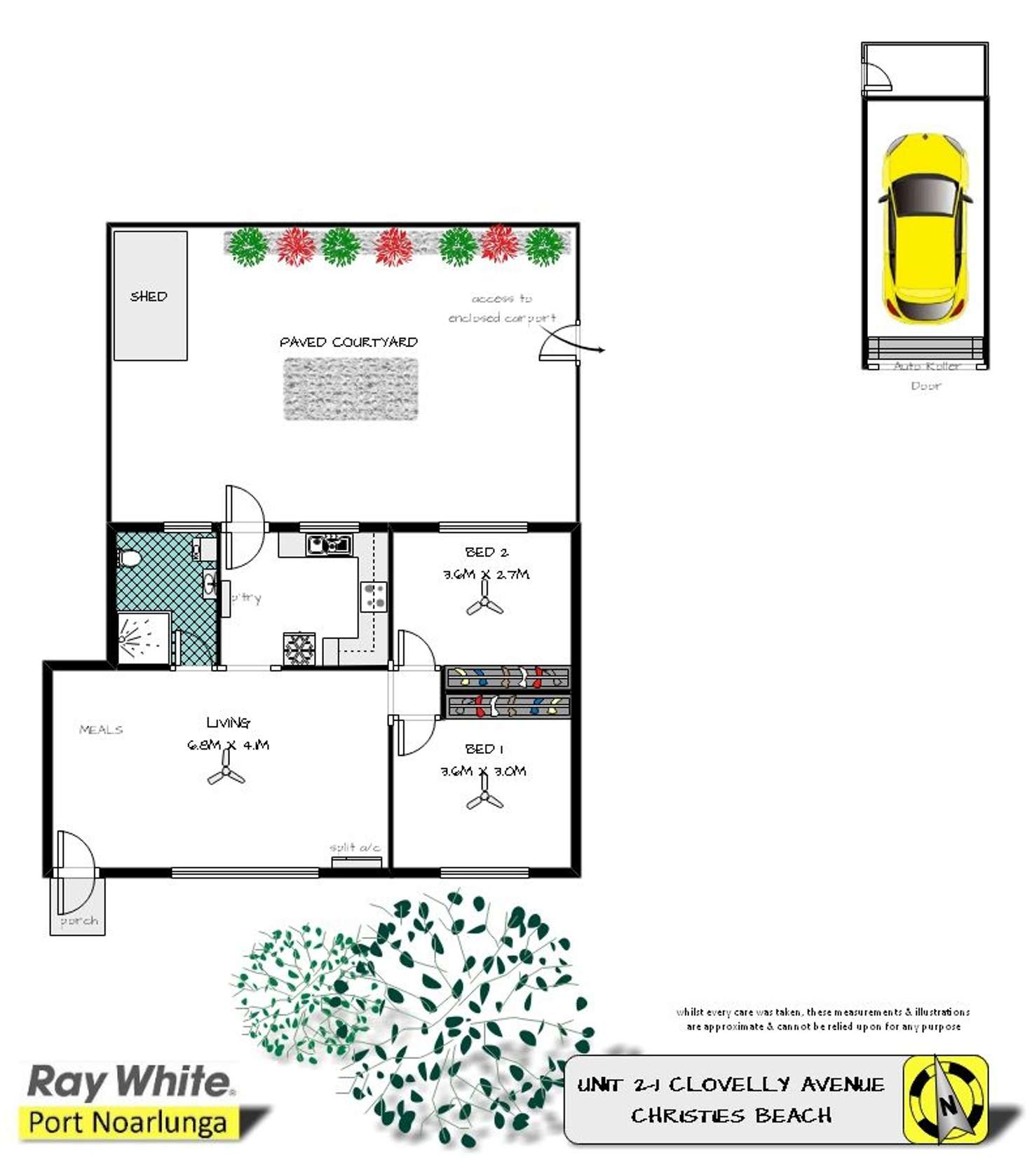 Floorplan of Homely house listing, Unit 2, 1 Clovelly Avenue, Christies Beach SA 5165