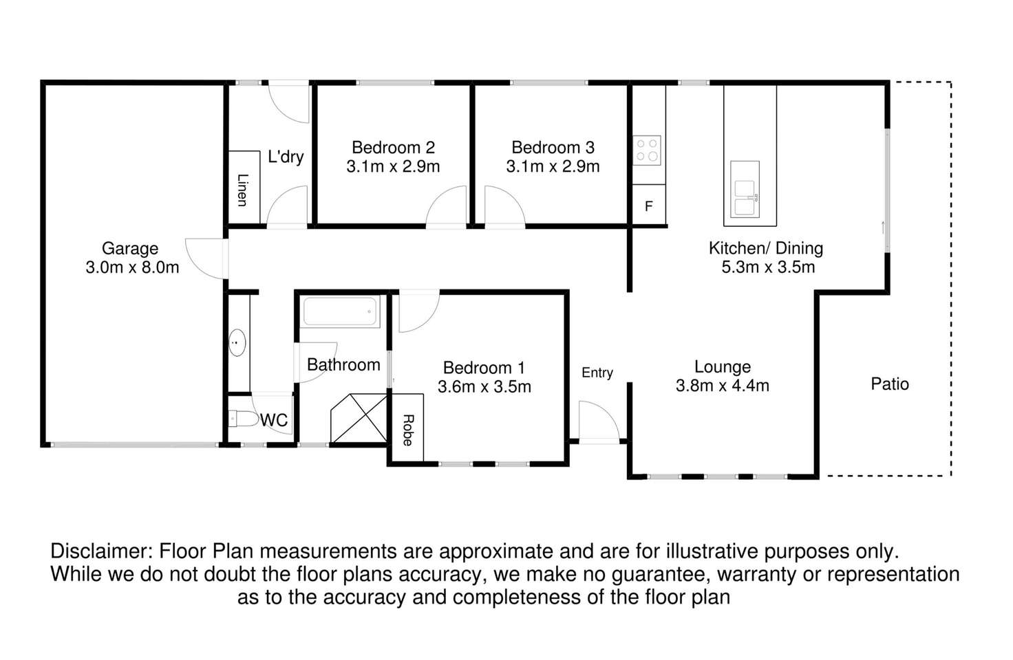 Floorplan of Homely house listing, 10 Kensen Court, Mount Gambier SA 5290