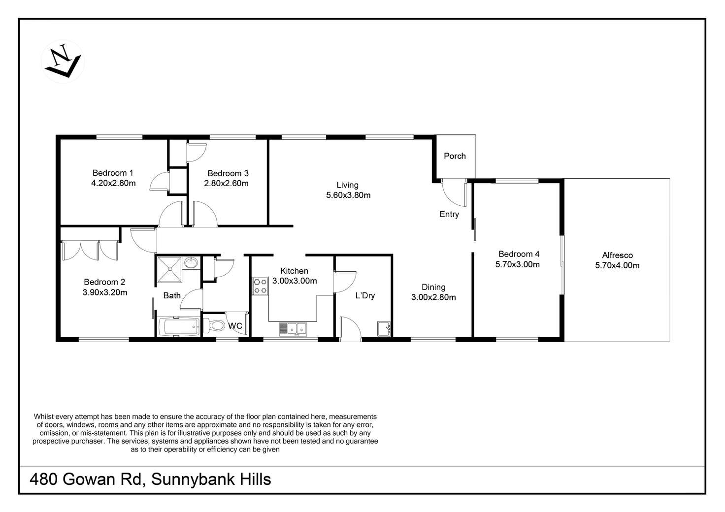 Floorplan of Homely house listing, 480 Gowan Road, Sunnybank Hills QLD 4109