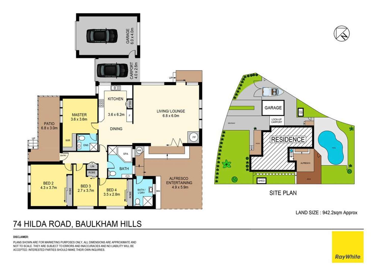 Floorplan of Homely house listing, 74 Hilda Road, Baulkham Hills NSW 2153