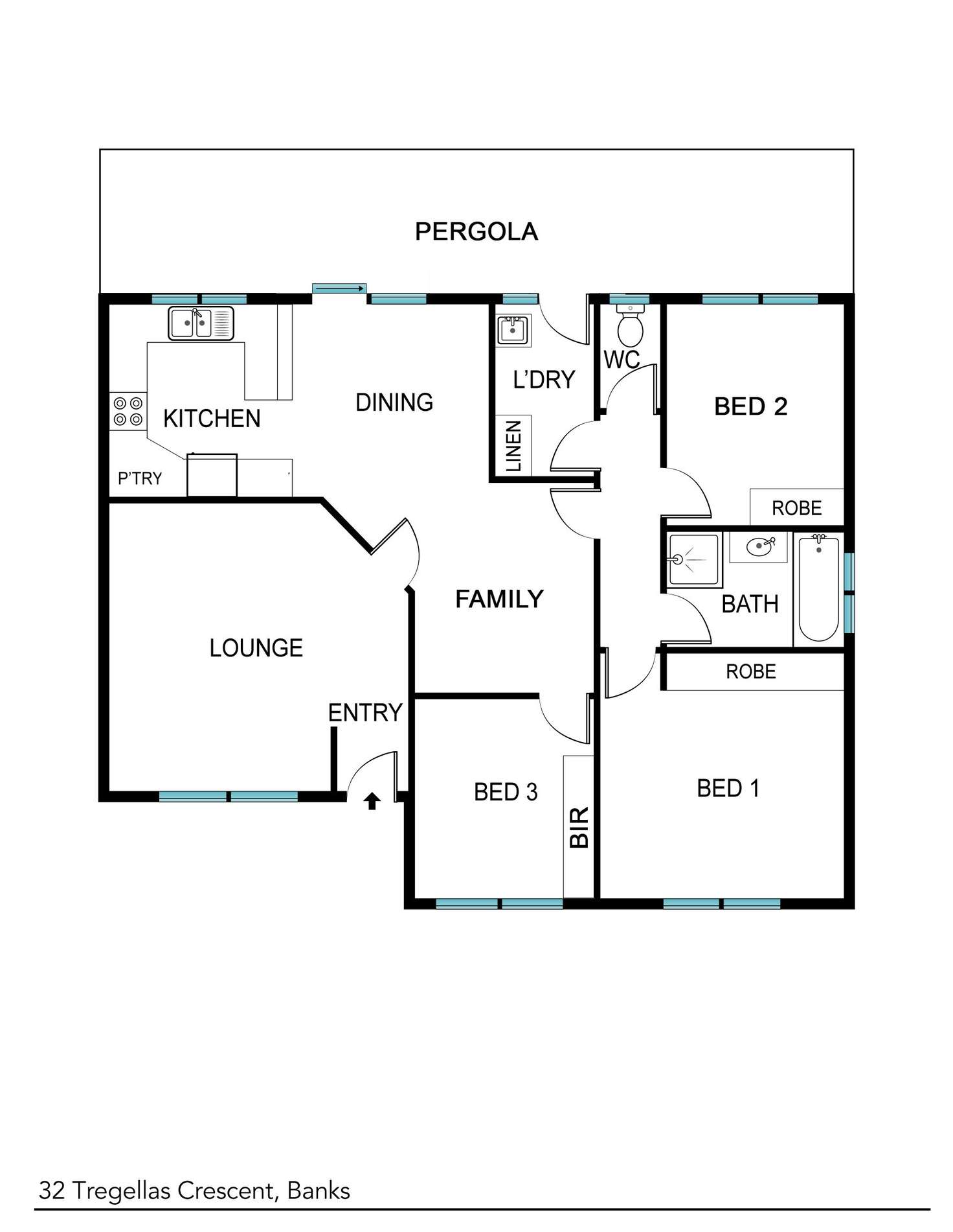 Floorplan of Homely house listing, 32 Tregellas Crescent, Banks ACT 2906