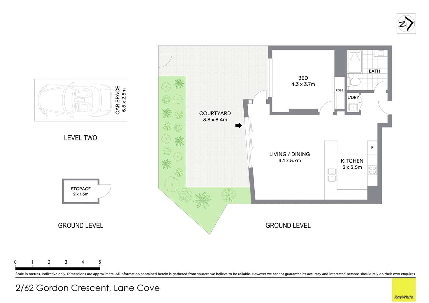 Floorplan of Homely apartment listing, 2/62-70 Gordon Crescent, Lane Cove NSW 2066