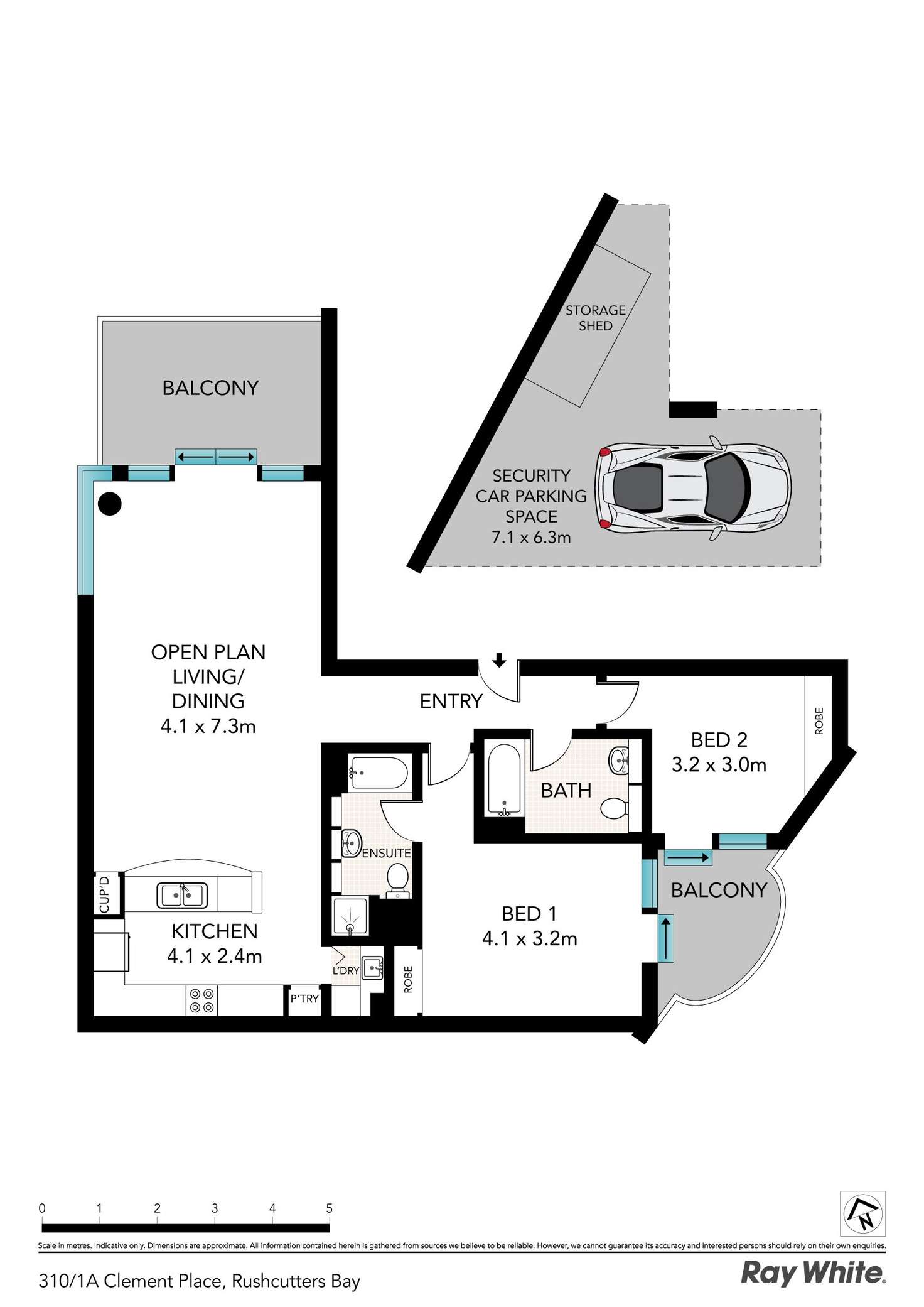 Floorplan of Homely apartment listing, 310/1a Clement Place, Rushcutters Bay NSW 2011