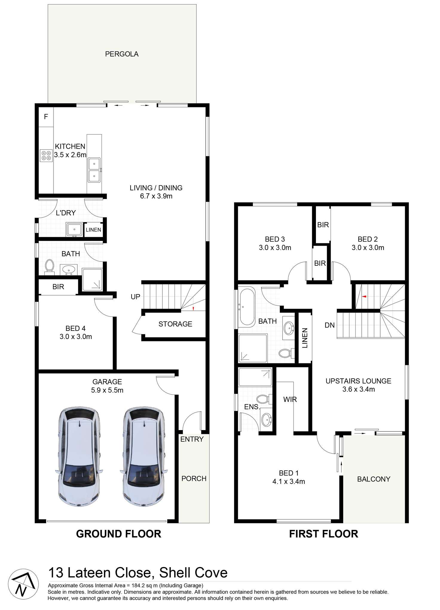 Floorplan of Homely house listing, 13 Lateen Close, Shell Cove NSW 2529