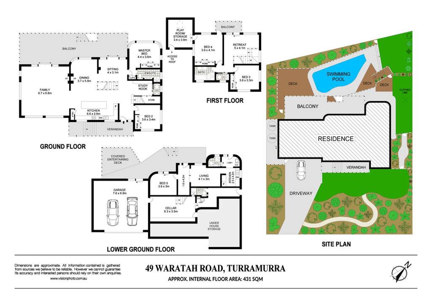 Floorplan of Homely house listing, 49 Waratah Road, Turramurra NSW 2074