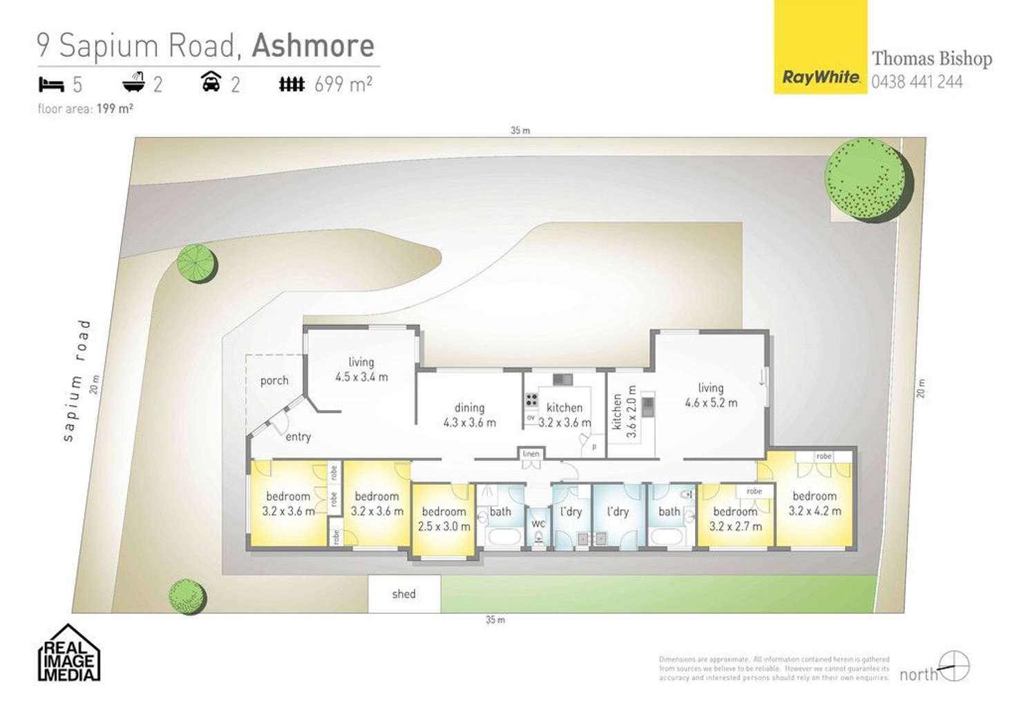 Floorplan of Homely house listing, 9 Sapium Road, Ashmore QLD 4214