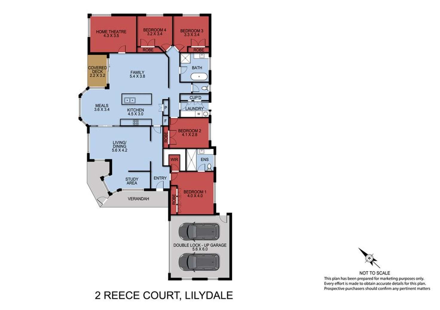 Floorplan of Homely house listing, 2 Reece Court, Lilydale VIC 3140