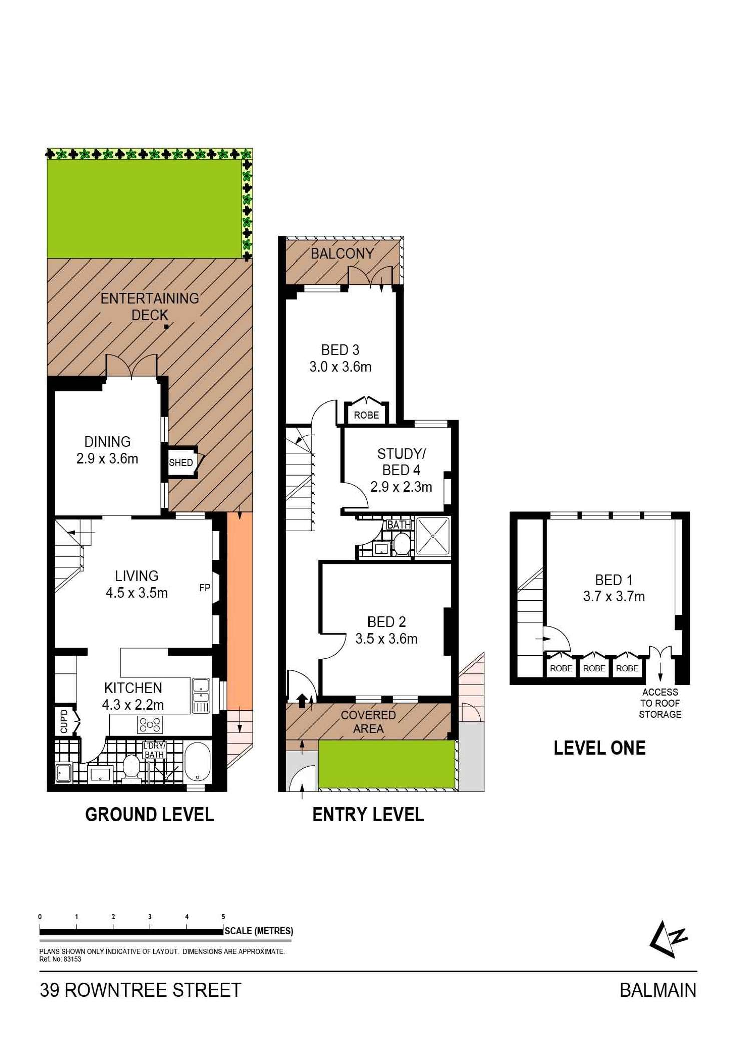 Floorplan of Homely house listing, 39 Rowntree Street, Balmain NSW 2041