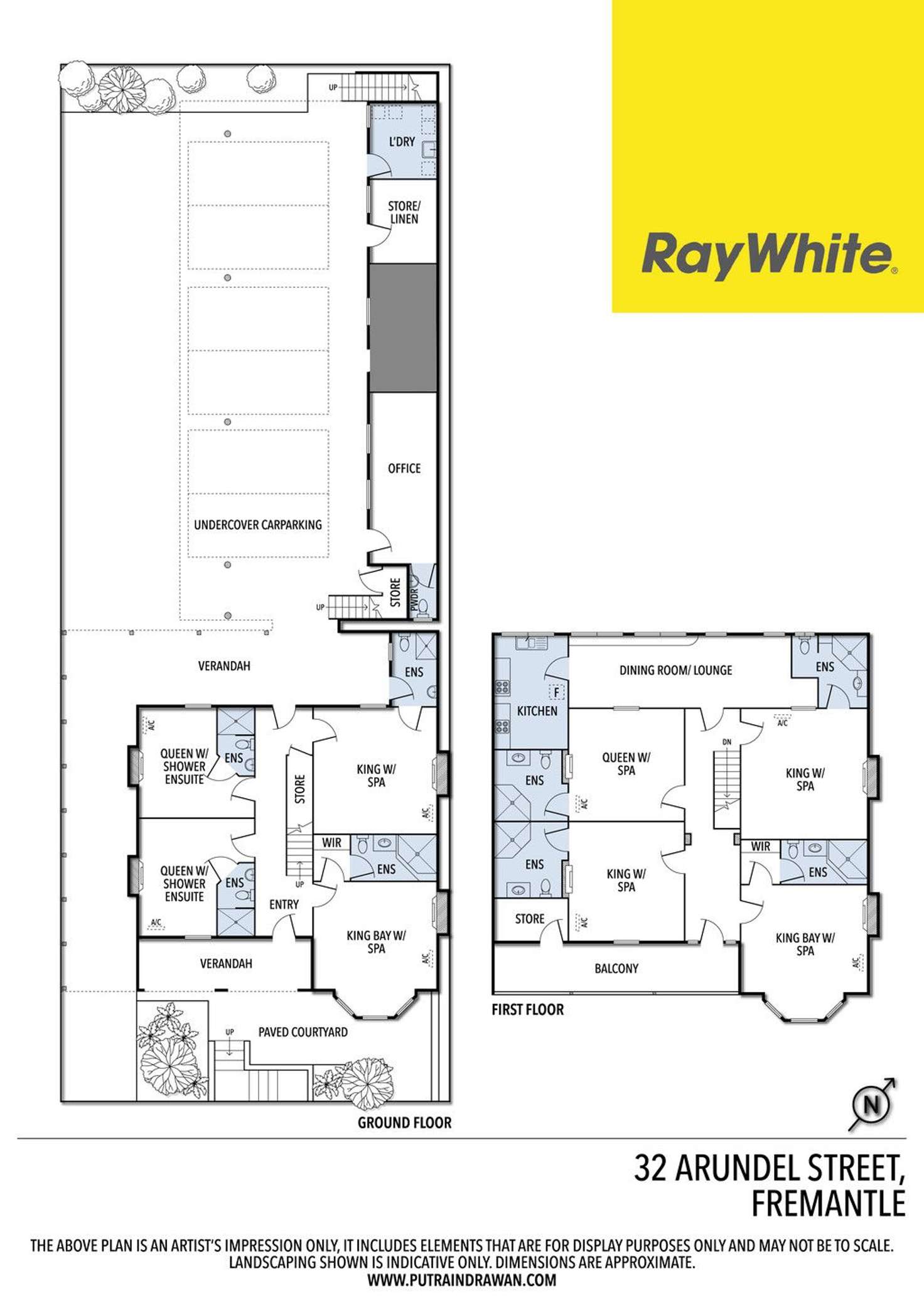 Floorplan of Homely house listing, 32 Arundel Street, Fremantle WA 6160