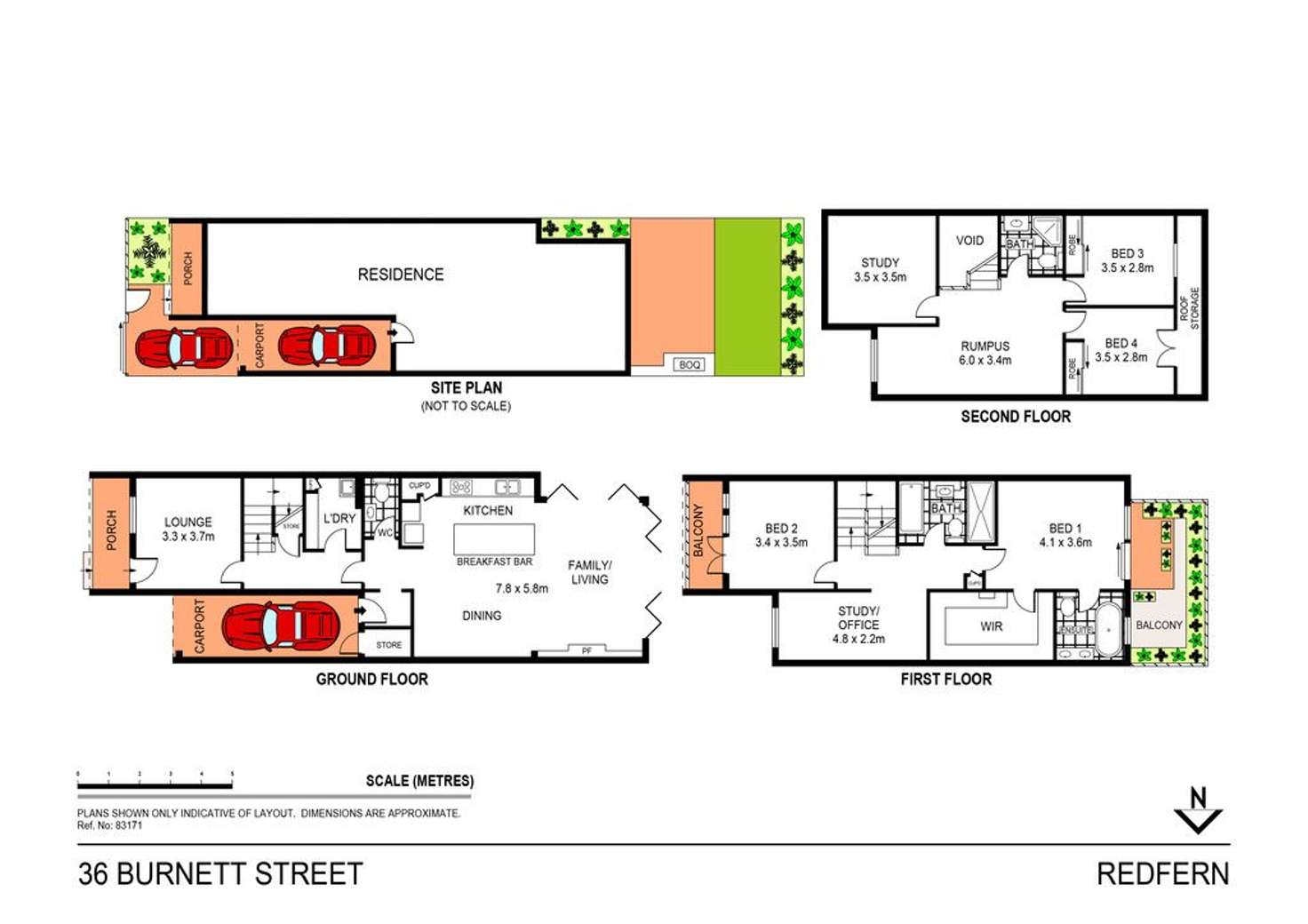 Floorplan of Homely house listing, 36 Burnett Street, Redfern NSW 2016