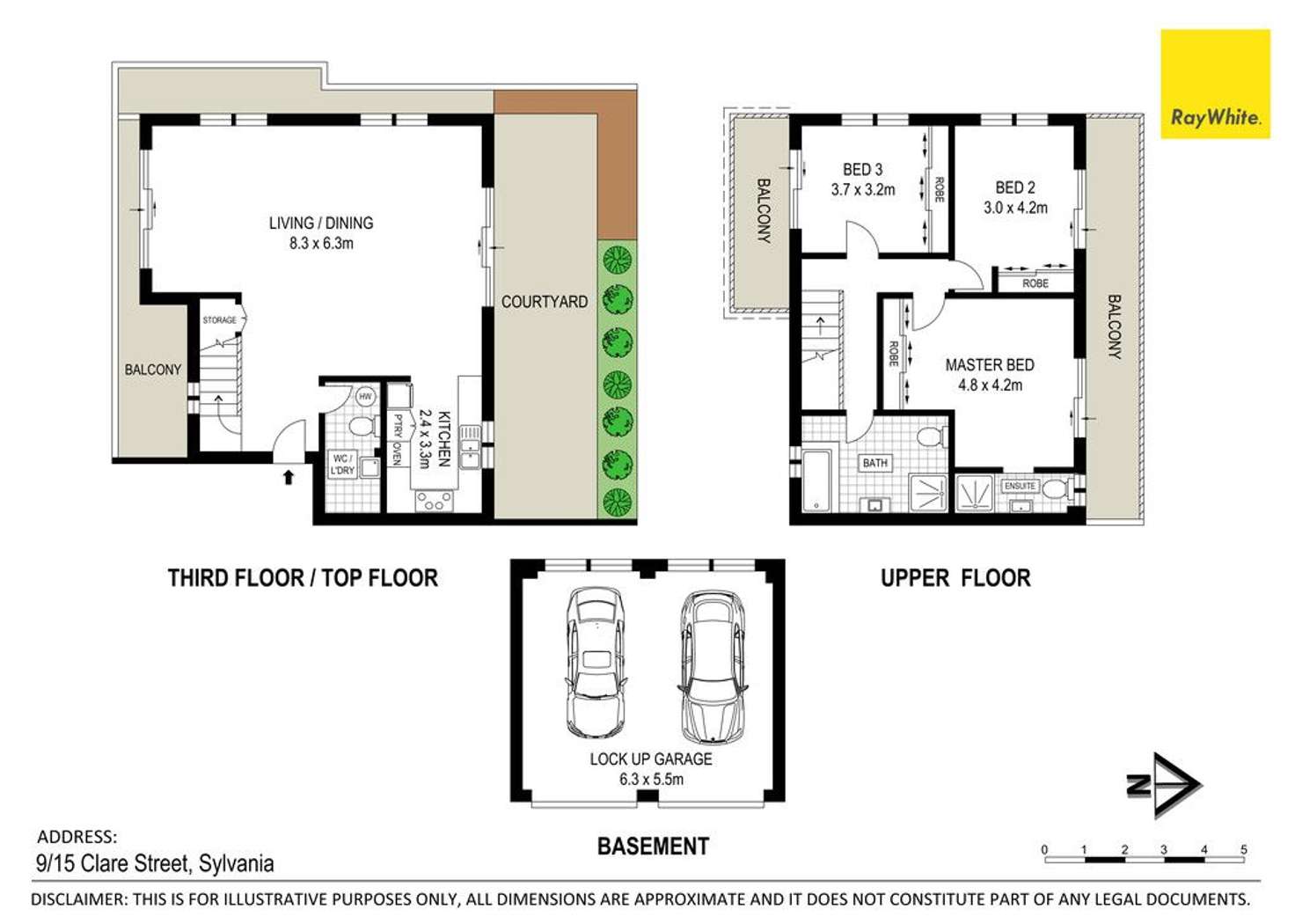 Floorplan of Homely apartment listing, 9/15 Clare Street, Sylvania NSW 2224