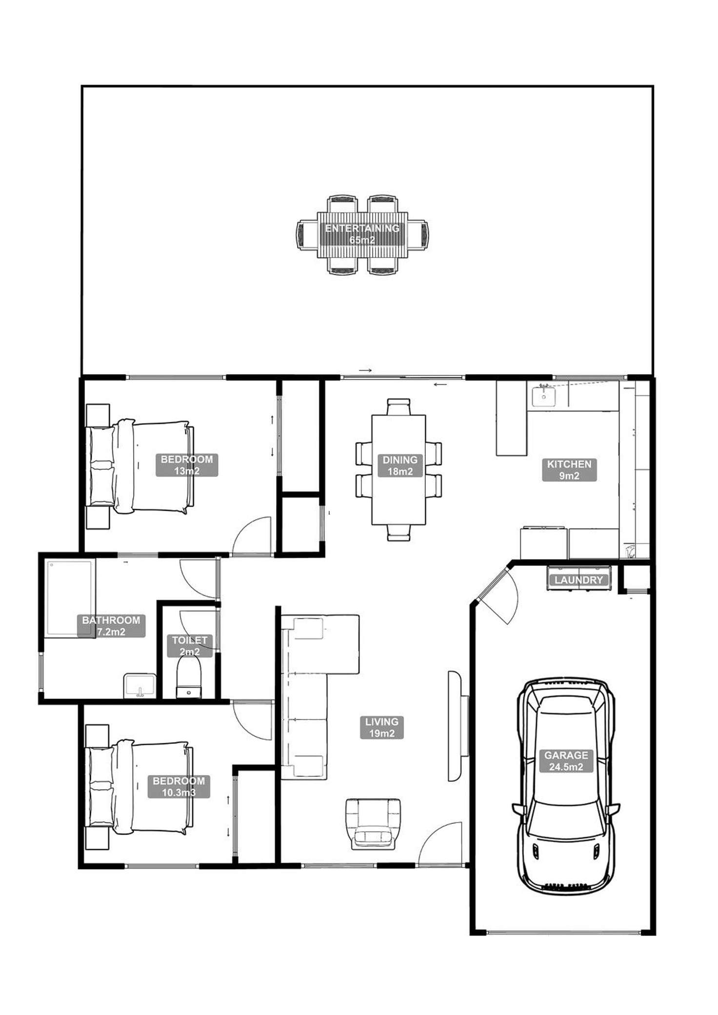 Floorplan of Homely townhouse listing, 5/285 Creek Road, Mount Gravatt East QLD 4122