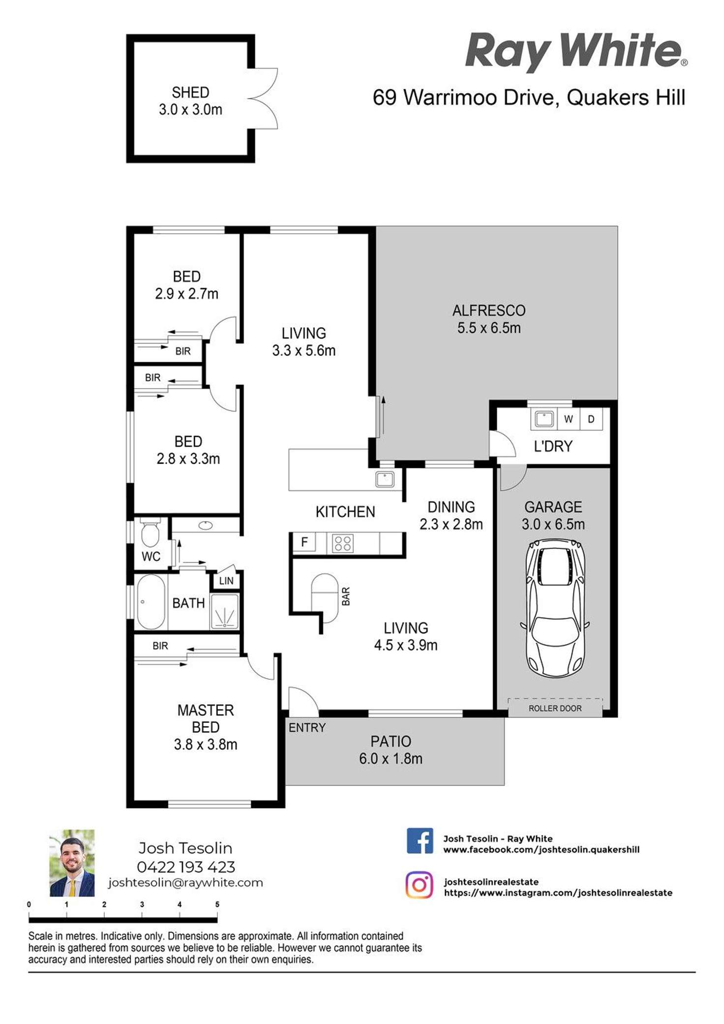 Floorplan of Homely house listing, 69 Warrimoo Drive, Quakers Hill NSW 2763