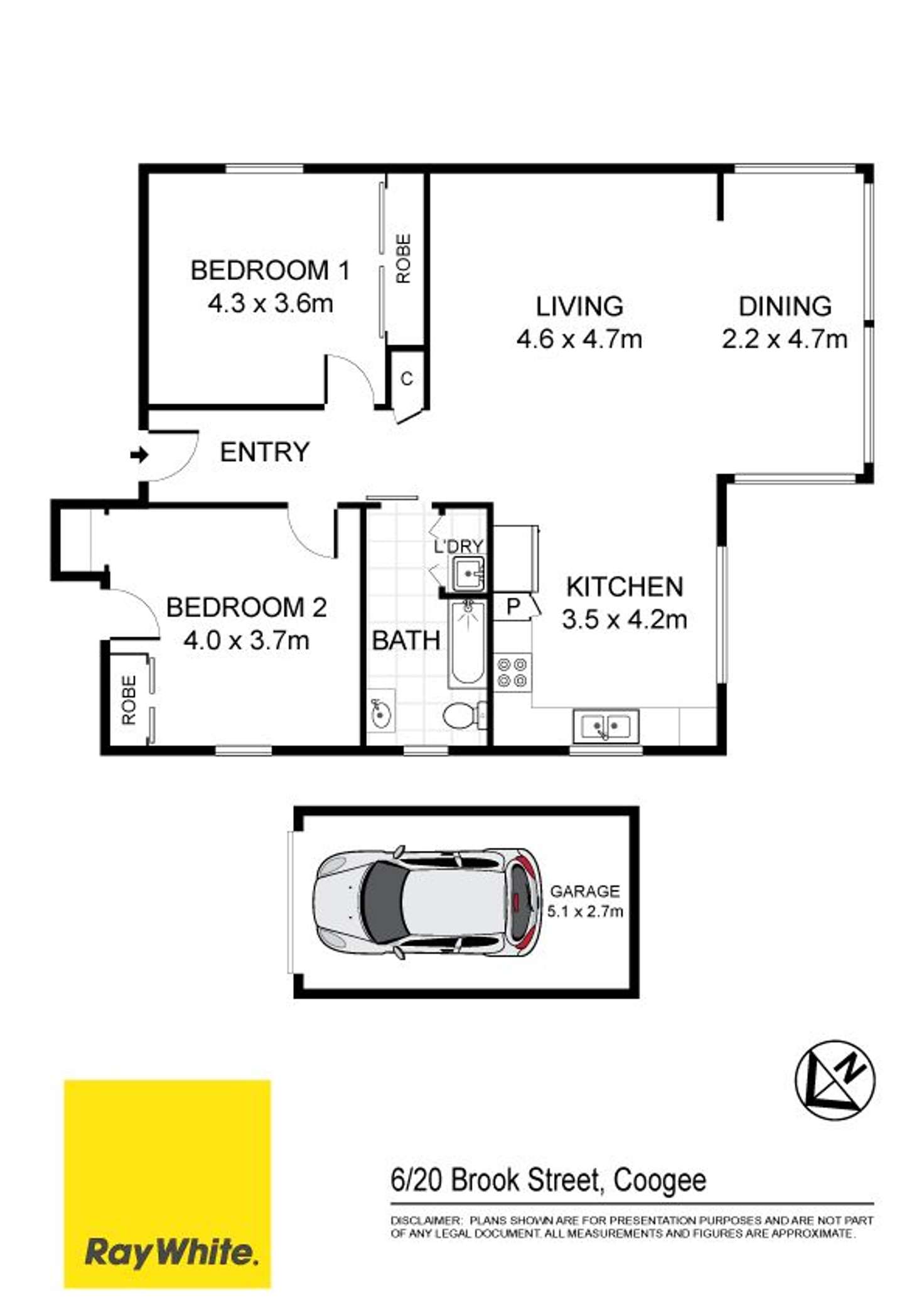 Floorplan of Homely apartment listing, 6/20 Brook Street, Coogee NSW 2034