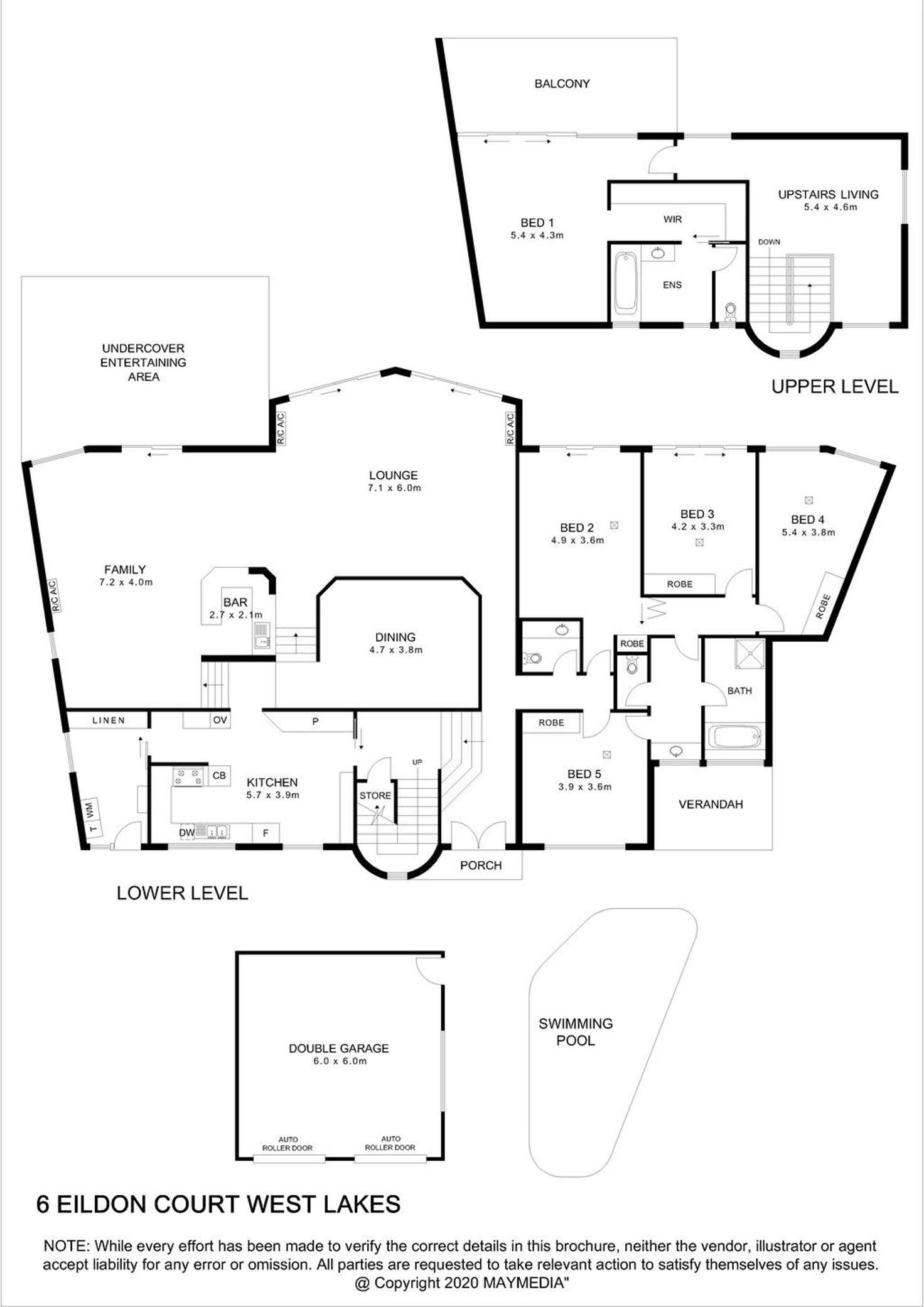 Floorplan of Homely house listing, 6 Eildon Court, West Lakes SA 5021