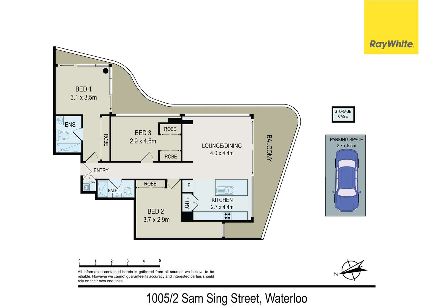 Floorplan of Homely apartment listing, 1005C/2 Sam Sing Street, Waterloo NSW 2017