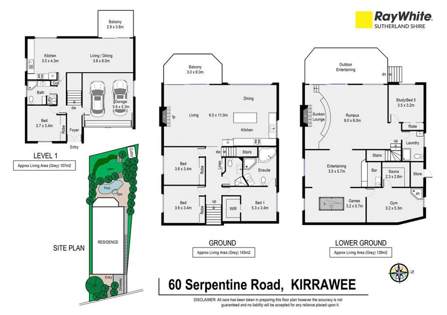 Floorplan of Homely house listing, 60 Serpentine Road, Kirrawee NSW 2232