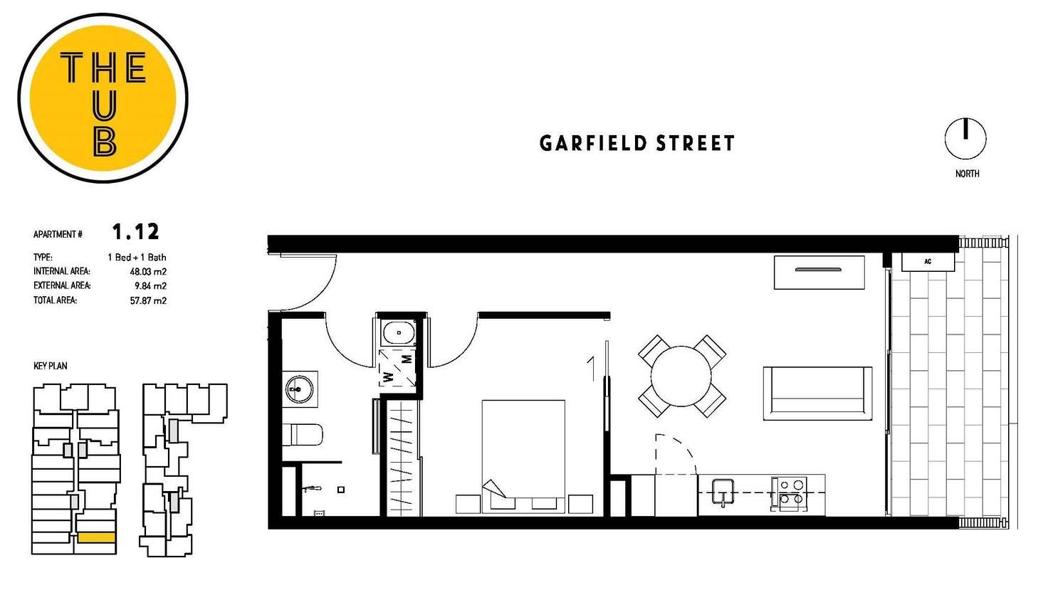 Floorplan of Homely apartment listing, 112/8 Garfield Street, Richmond VIC 3121