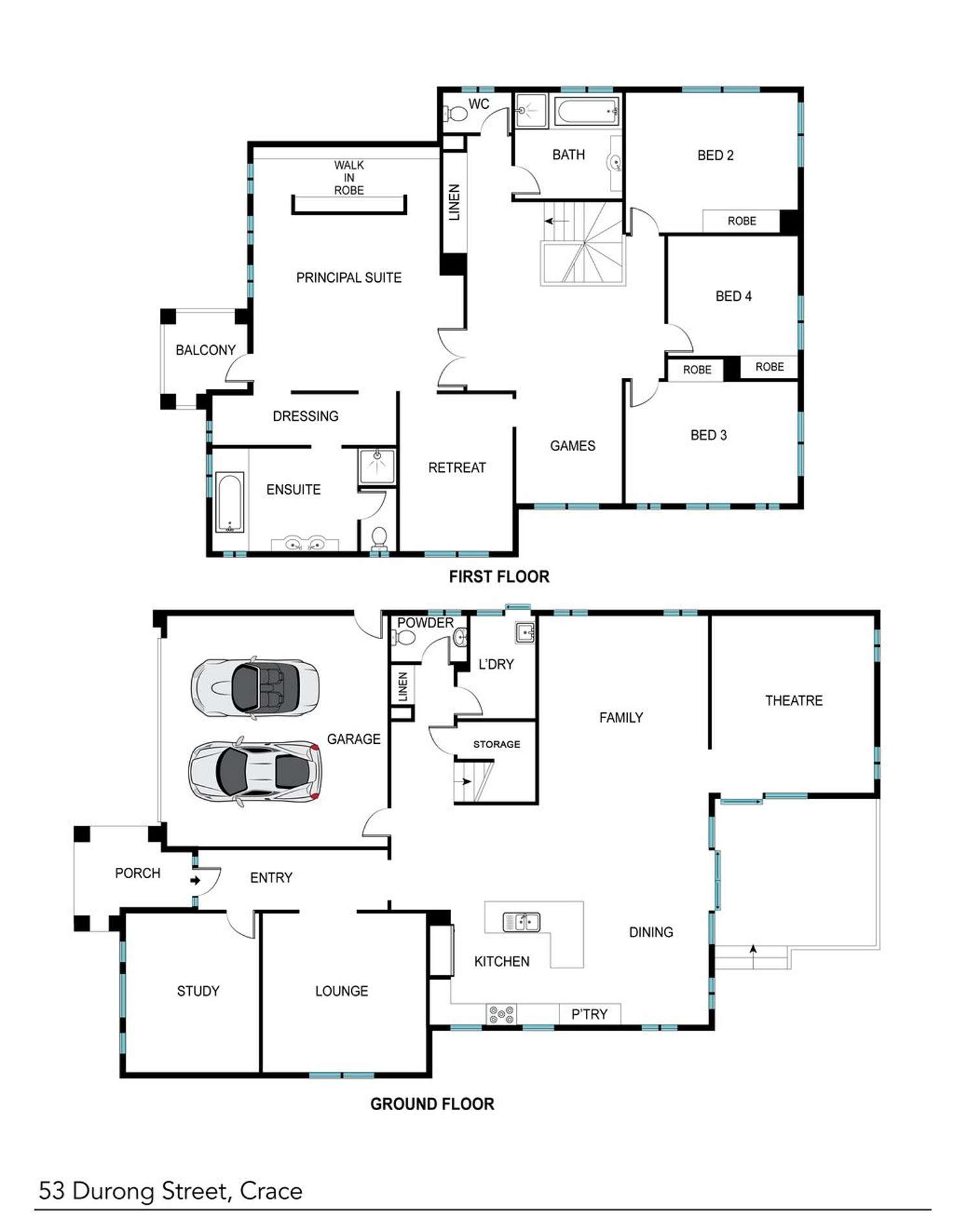 Floorplan of Homely house listing, 53 Durong Street, Crace ACT 2911