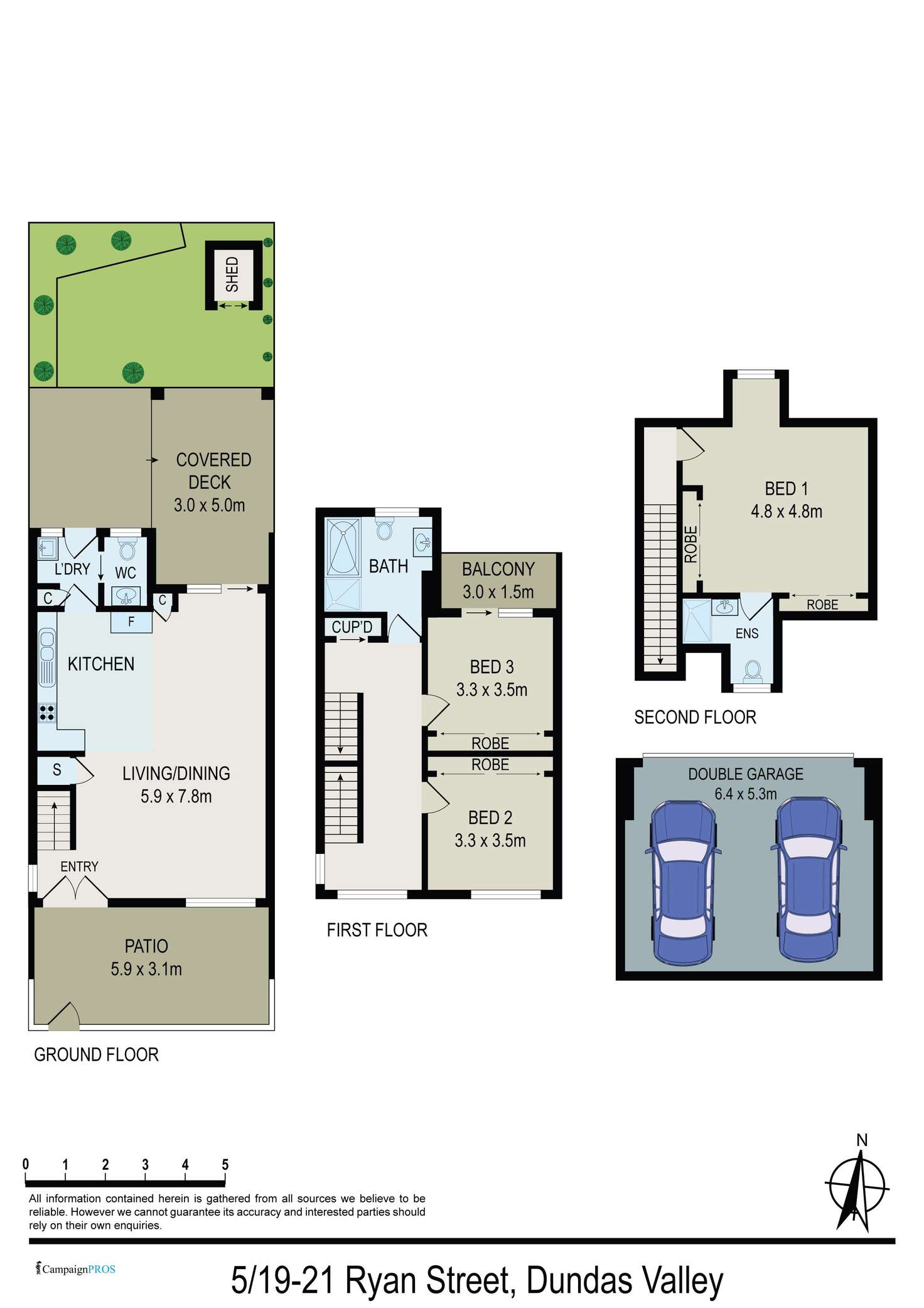 Floorplan of Homely townhouse listing, 5/19-21 Ryan Street, Dundas Valley NSW 2117