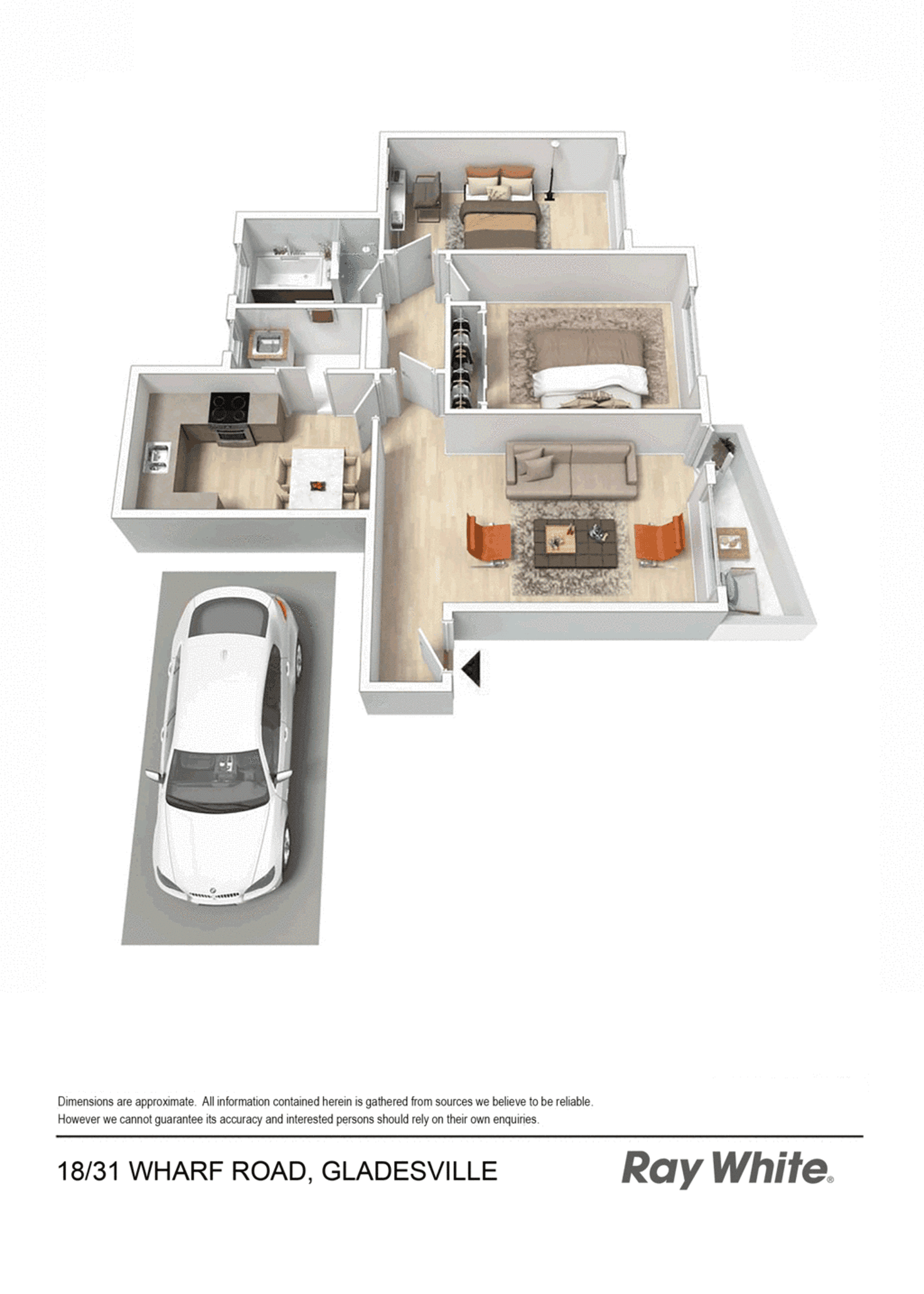 Floorplan of Homely apartment listing, 18/31 Wharf Road, Gladesville NSW 2111