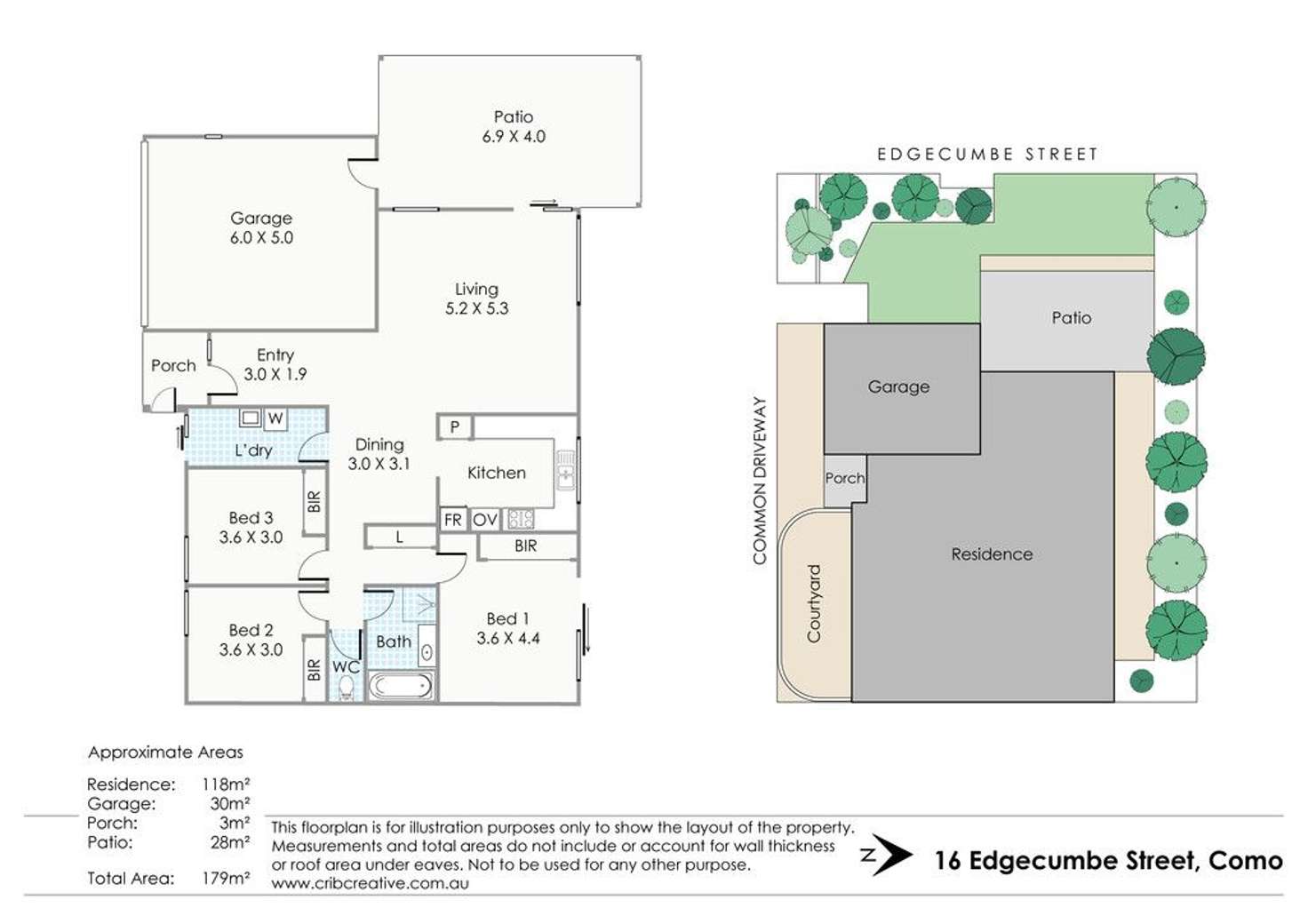 Floorplan of Homely semiDetached listing, 16 Edgecumbe Street, Como WA 6152