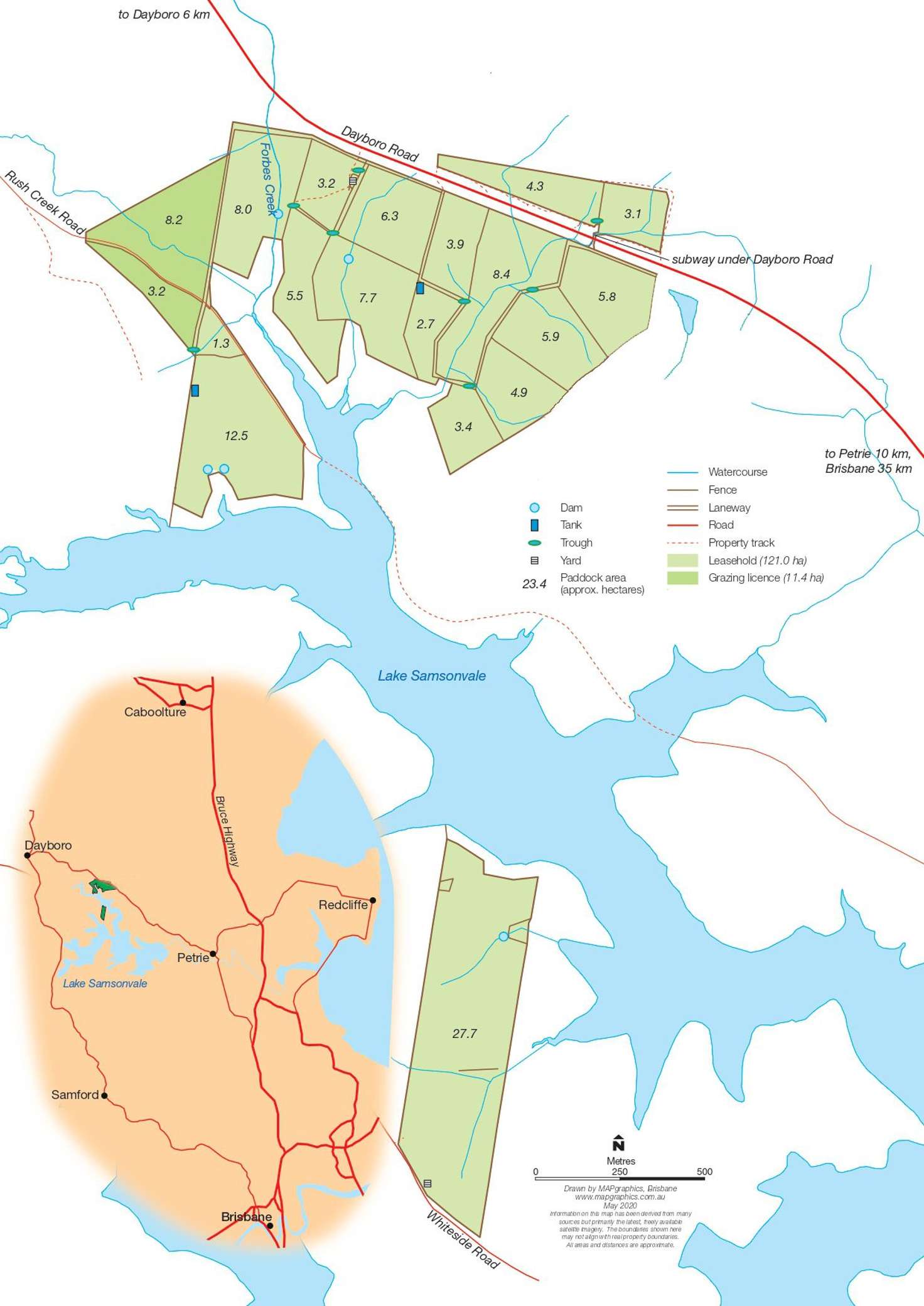 Floorplan of Homely residentialLand listing, Gate 60 Dayboro Road, Rush Creek QLD 4521