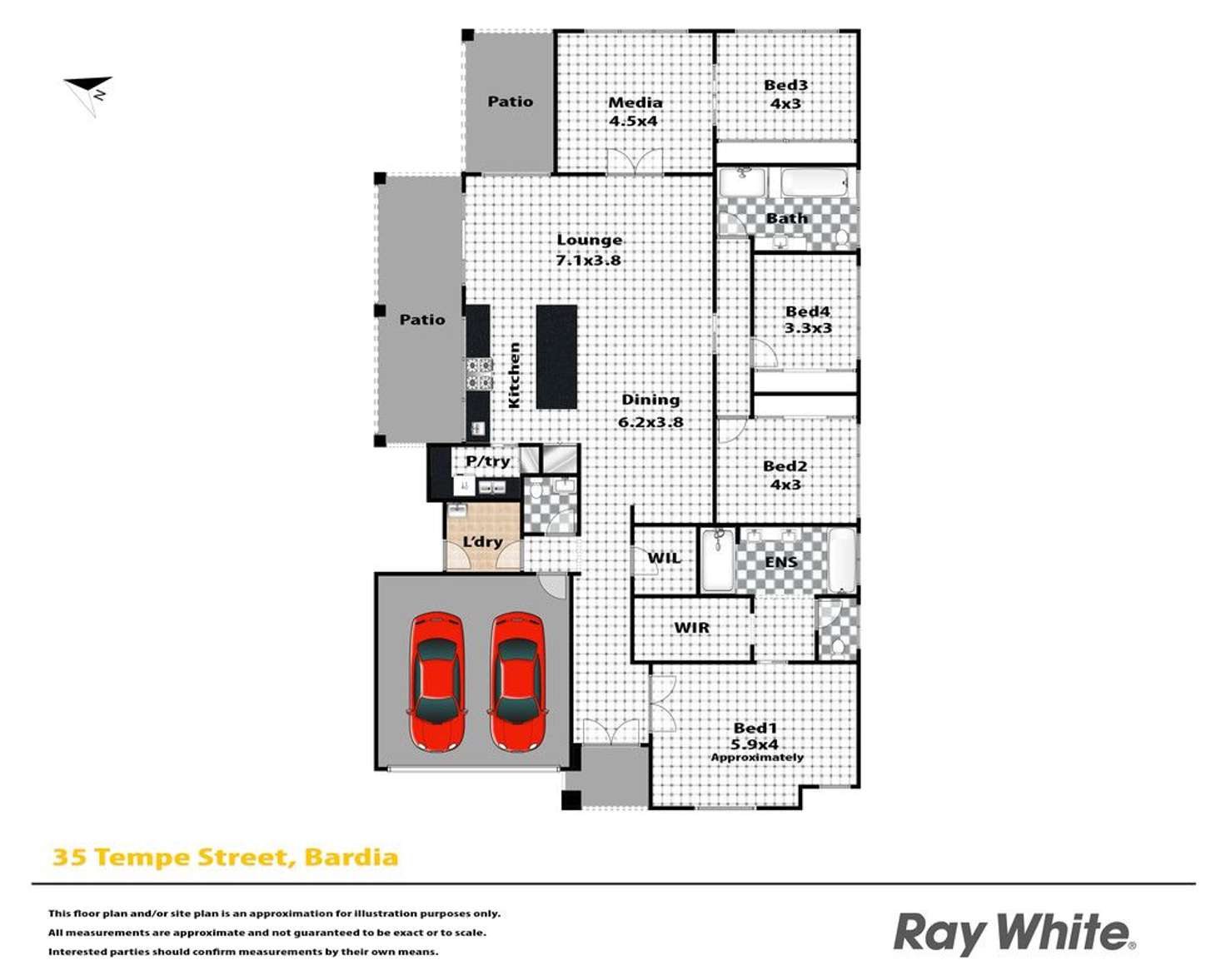 Floorplan of Homely house listing, 35 Tempe Street, Bardia NSW 2565