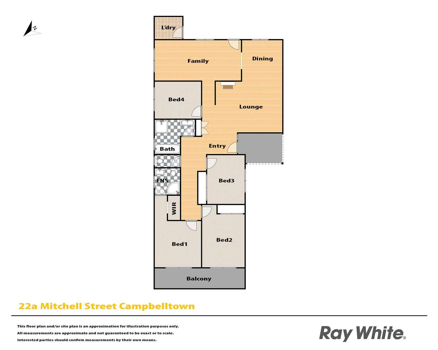 Floorplan of Homely house listing, 22 Mitchell Street, Campbelltown NSW 2560