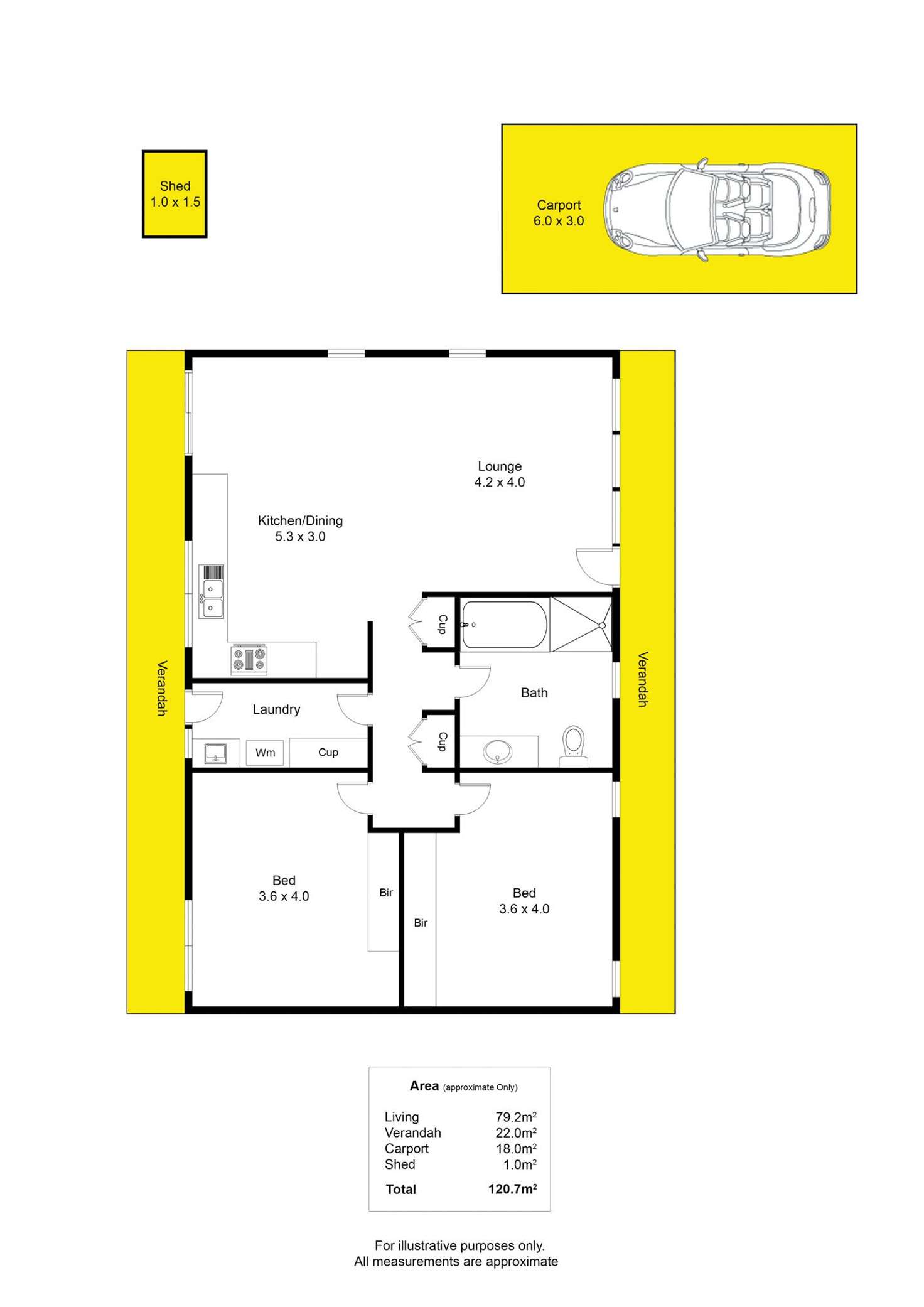 Floorplan of Homely unit listing, 6/32-34 Hampden Street, Firle SA 5070