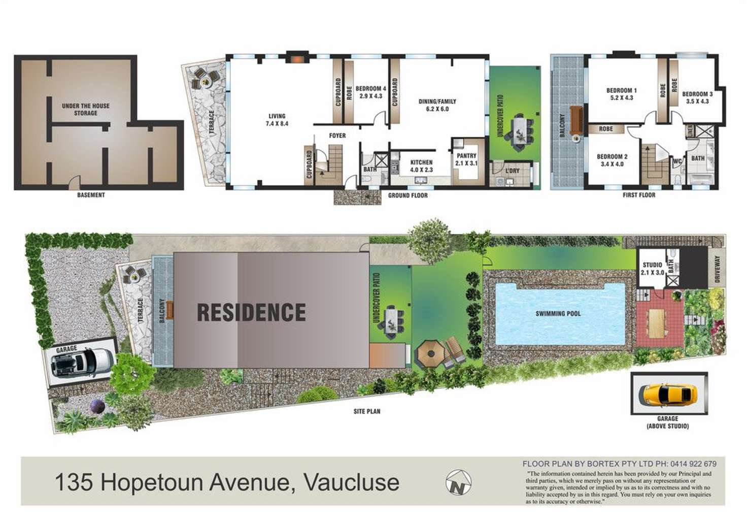 Floorplan of Homely house listing, 135 Hopetoun Avenue, Vaucluse NSW 2030
