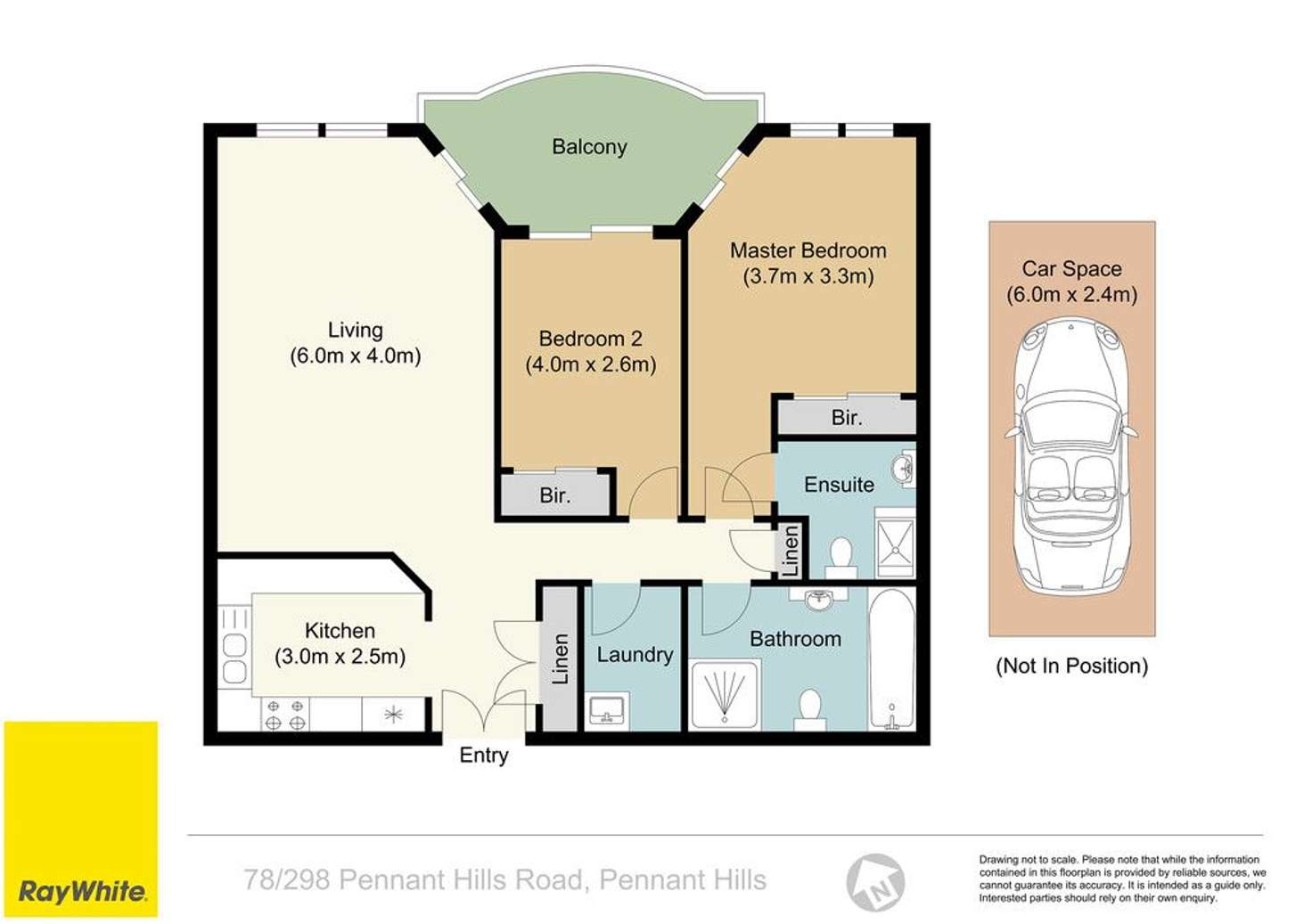 Floorplan of Homely apartment listing, 78/298-312 Pennant Hills Road, Pennant Hills NSW 2120