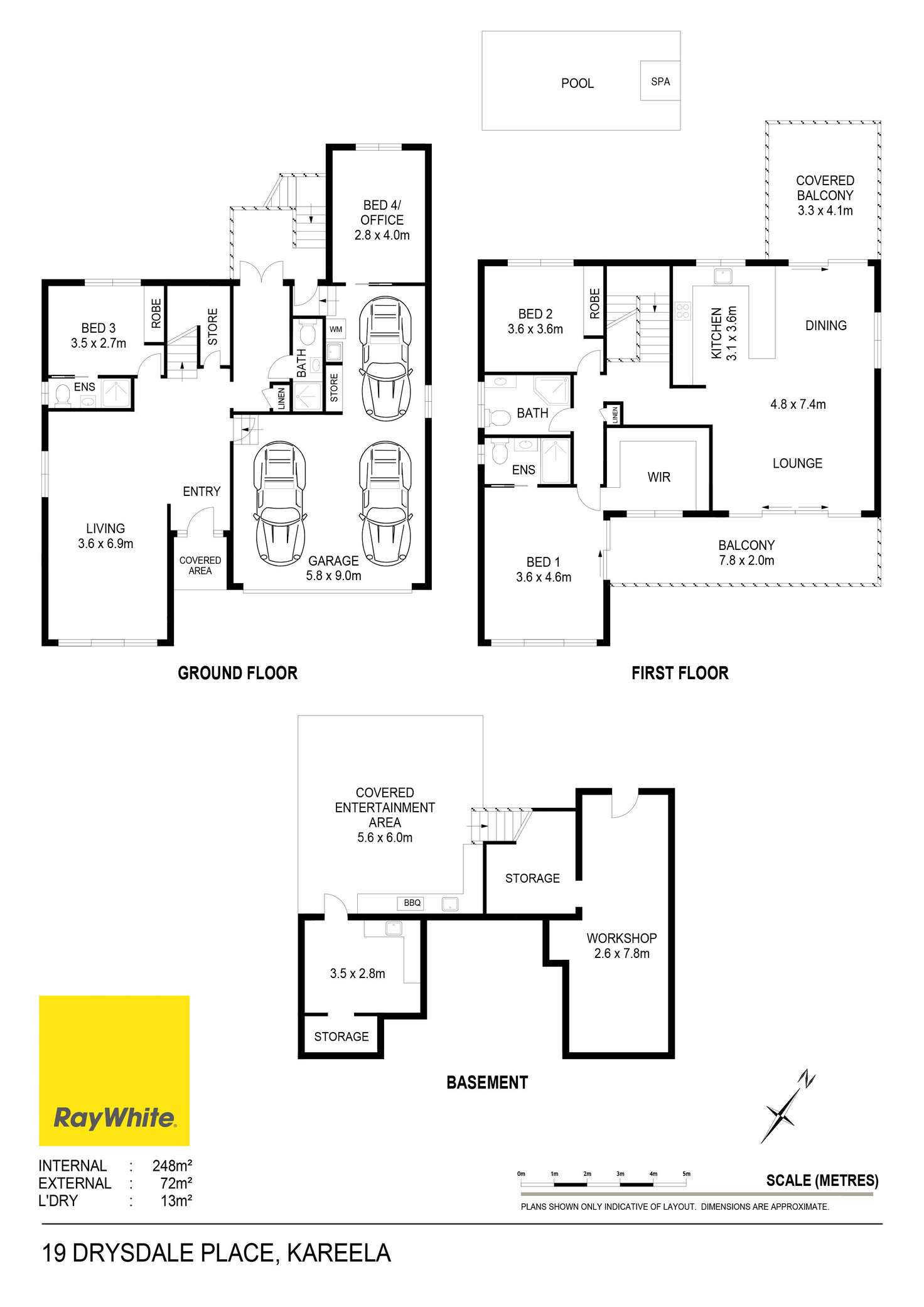 Floorplan of Homely house listing, 19 Drysdale Place, Kareela NSW 2232