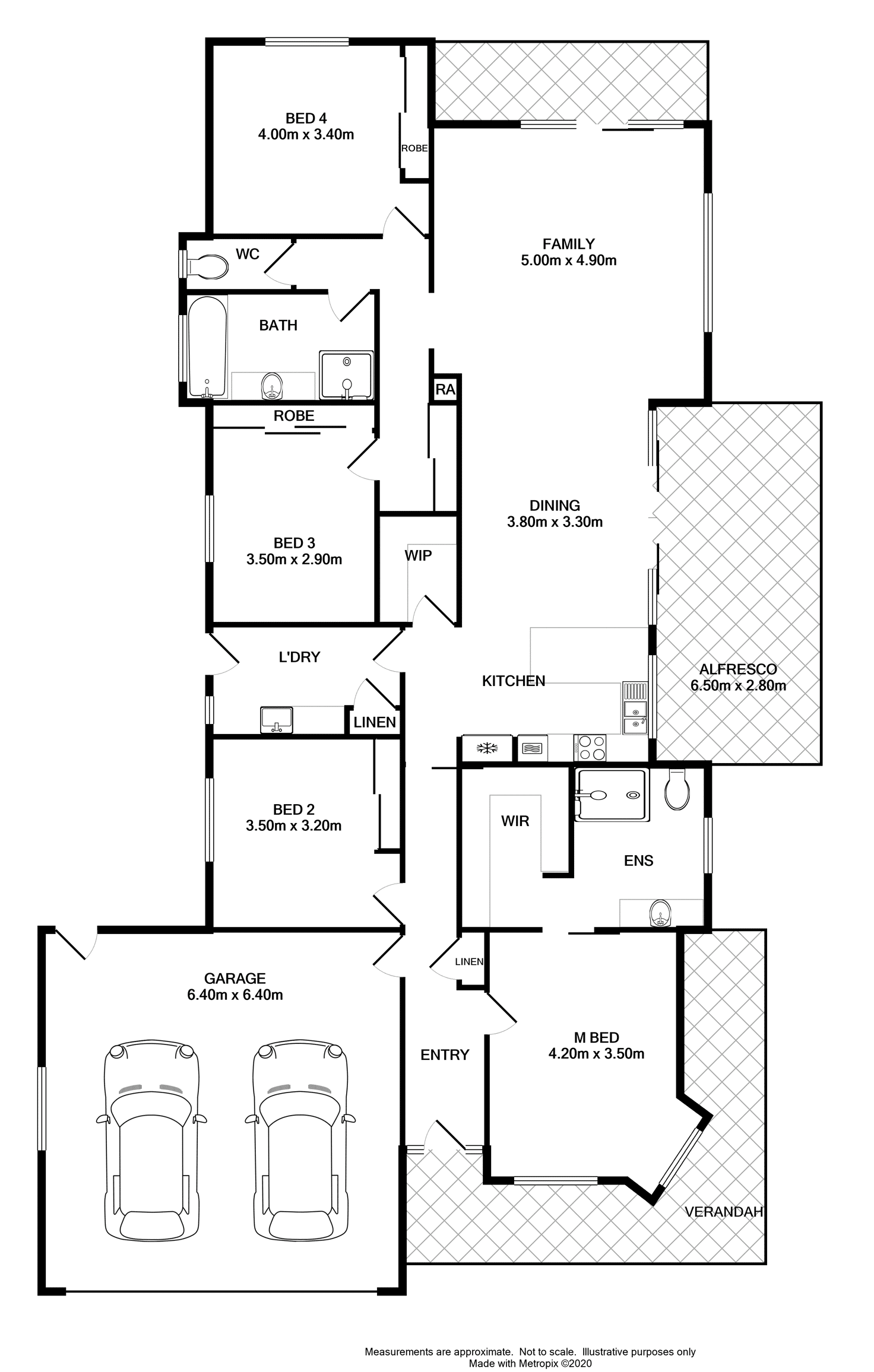 Floorplan of Homely house listing, 43 Pell Street, Howlong NSW 2643