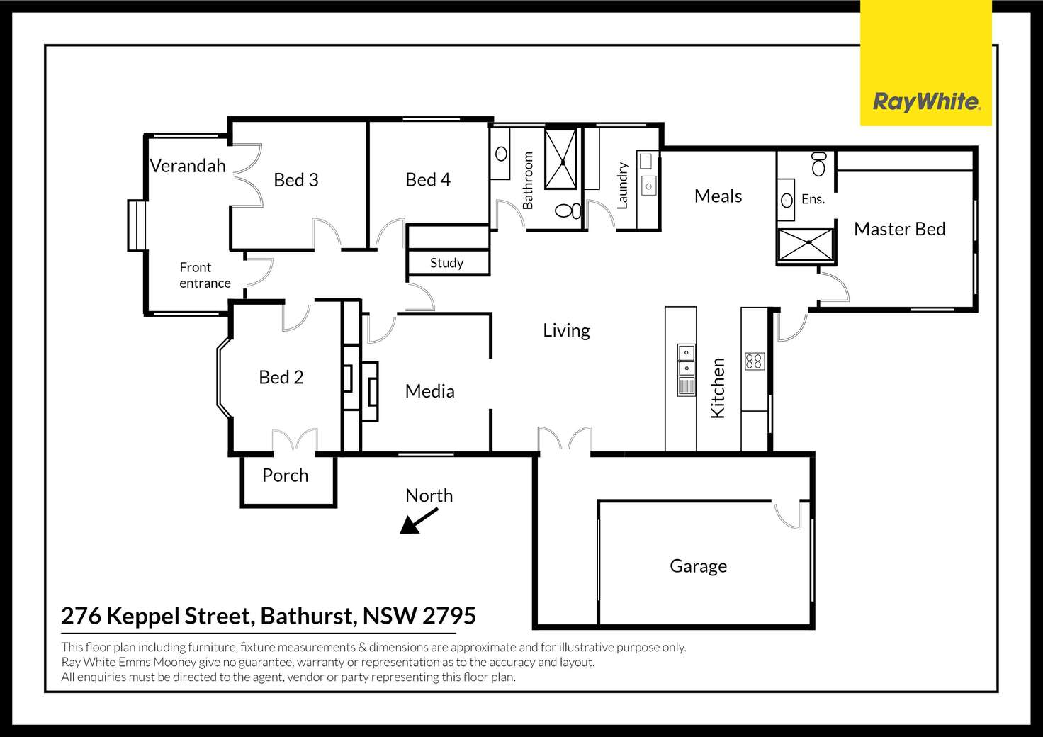 Floorplan of Homely house listing, 276 Keppel Street, West Bathurst NSW 2795