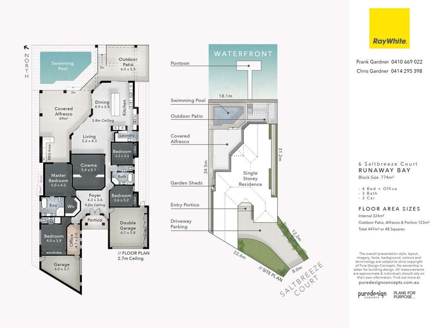 Floorplan of Homely house listing, 6 Saltbreeze Court, Runaway Bay QLD 4216