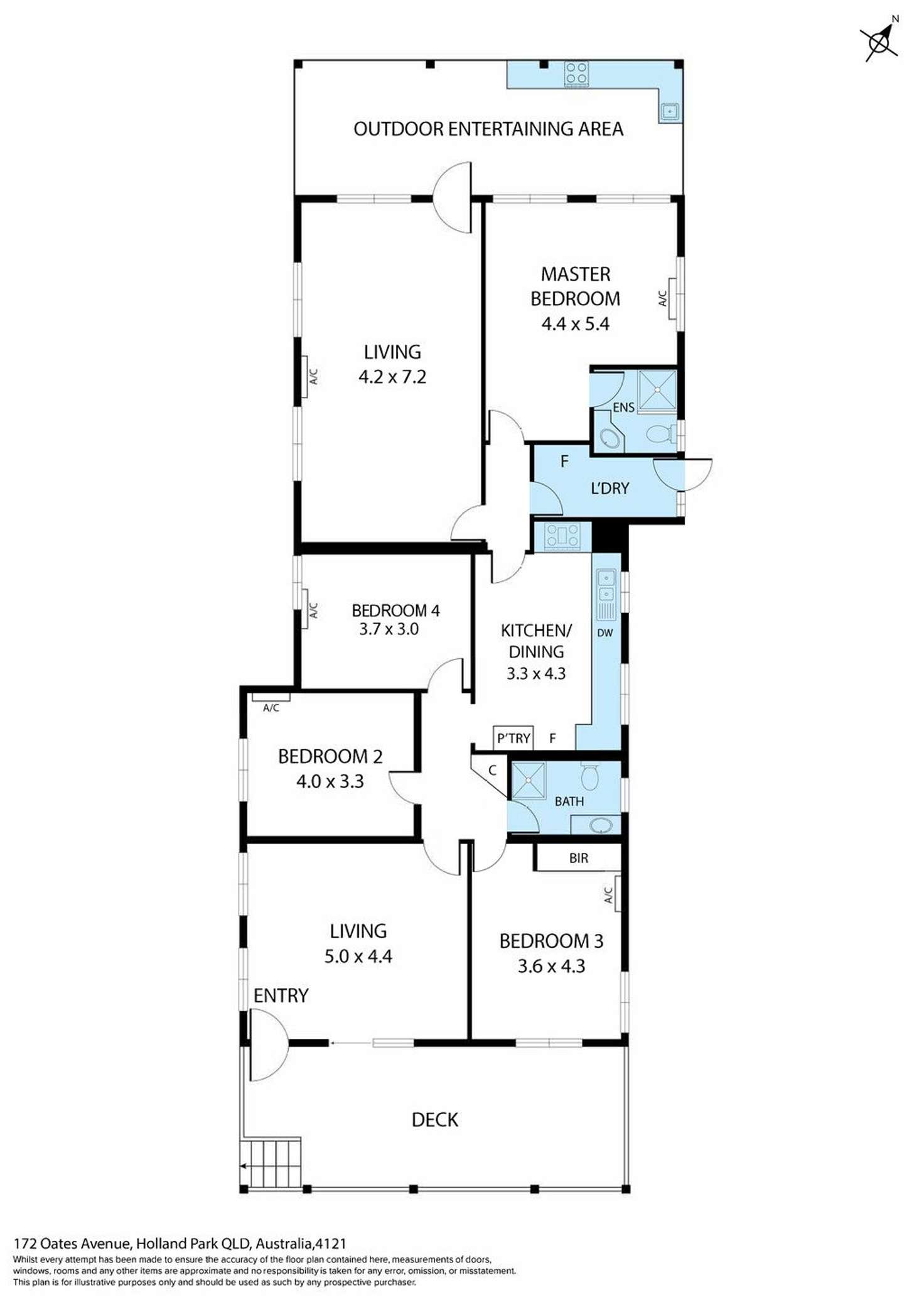 Floorplan of Homely house listing, 172 Oates Avenue, Holland Park QLD 4121